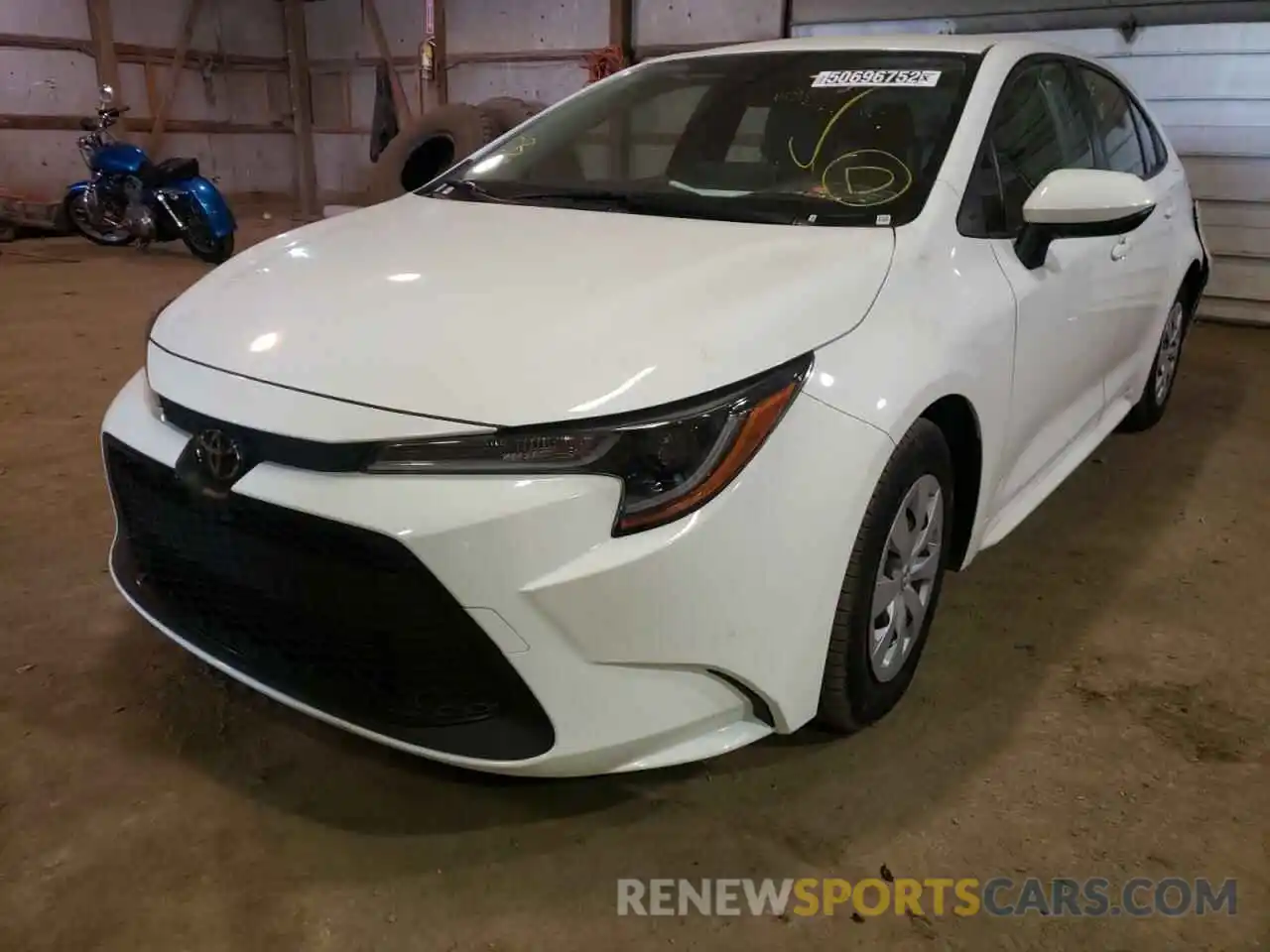 2 Photograph of a damaged car JTDDPRAE5LJ054145 TOYOTA COROLLA 2020