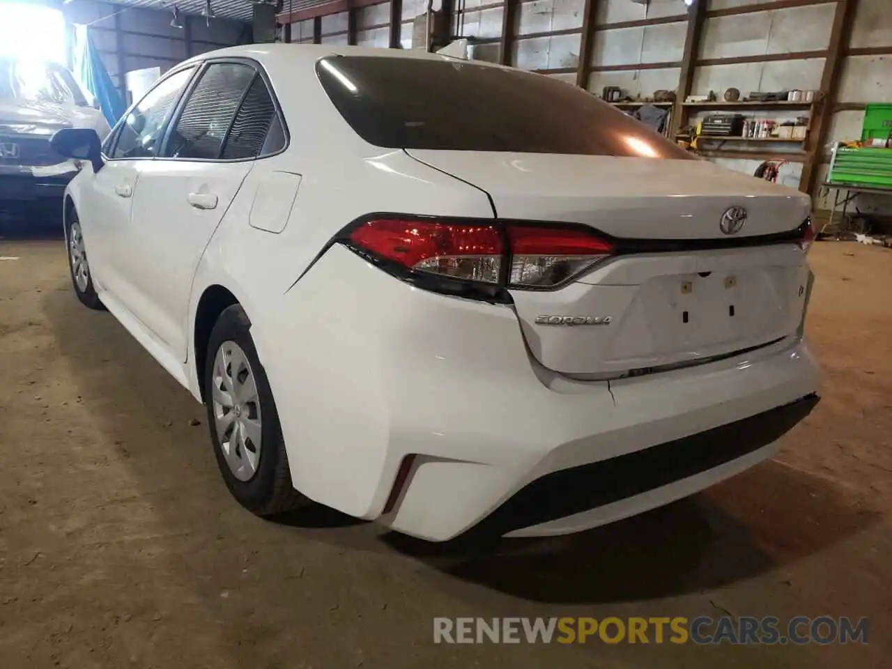 3 Photograph of a damaged car JTDDPRAE5LJ054145 TOYOTA COROLLA 2020