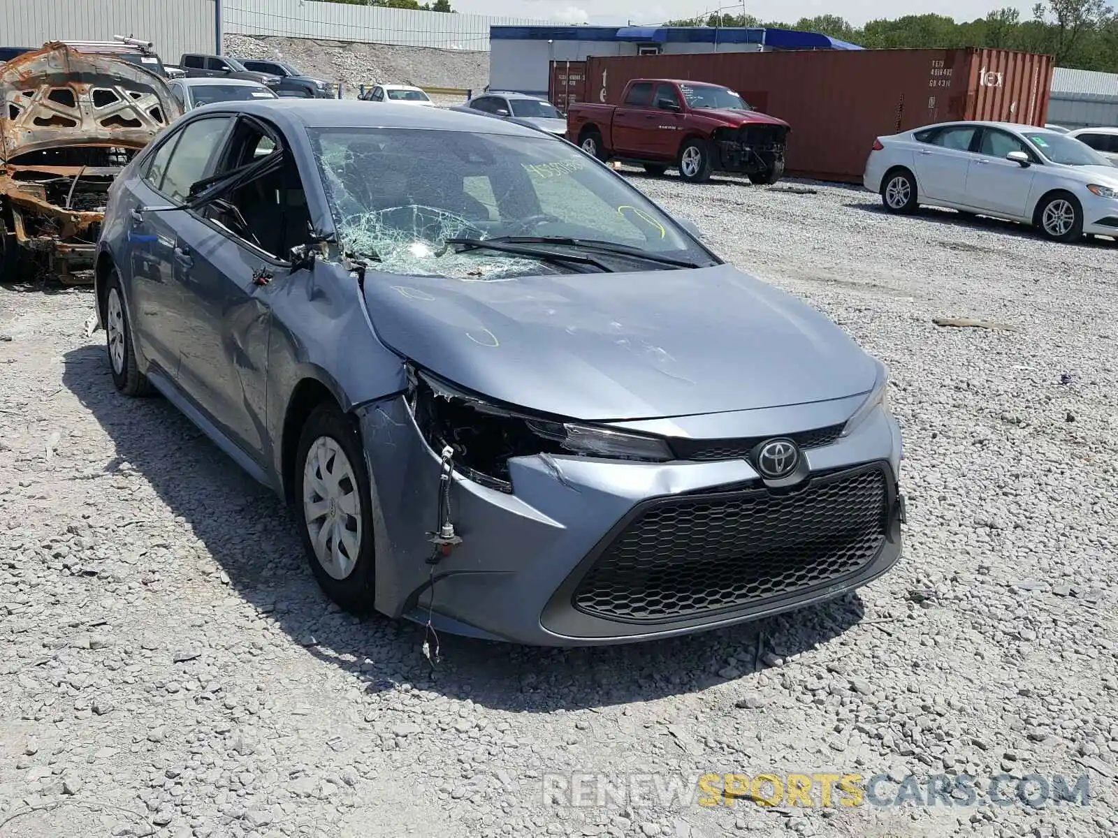 1 Photograph of a damaged car JTDDPRAE5LJ057255 TOYOTA COROLLA 2020