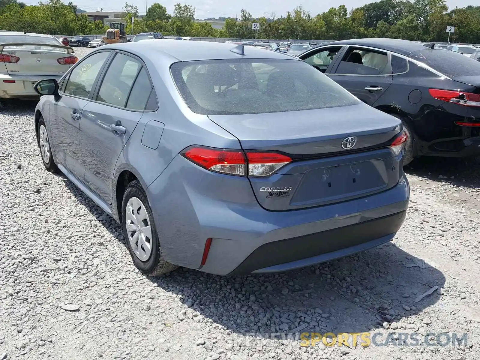 3 Photograph of a damaged car JTDDPRAE5LJ057255 TOYOTA COROLLA 2020