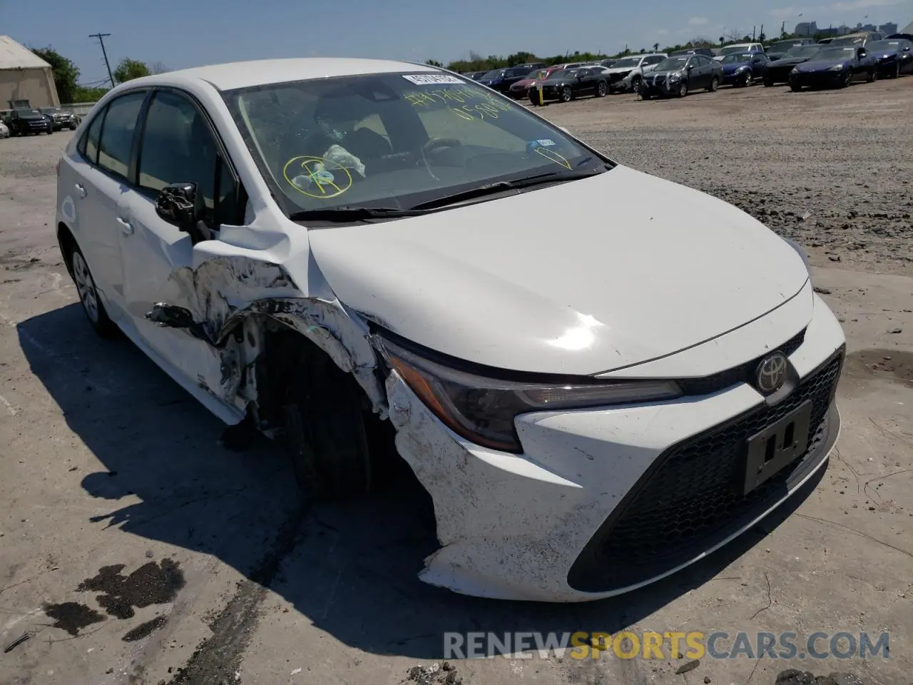 1 Photograph of a damaged car JTDDPRAE5LJ058082 TOYOTA COROLLA 2020