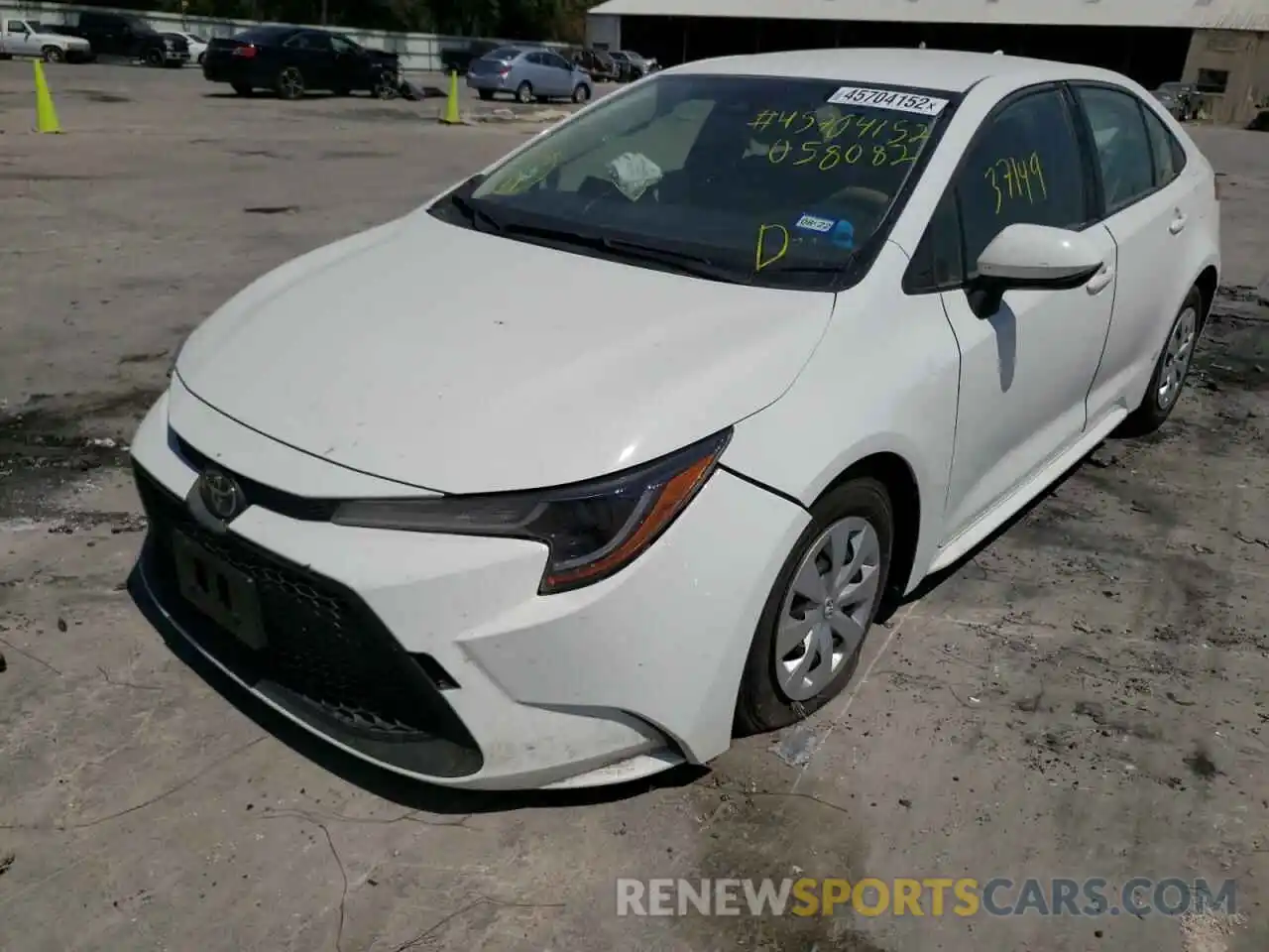 2 Photograph of a damaged car JTDDPRAE5LJ058082 TOYOTA COROLLA 2020