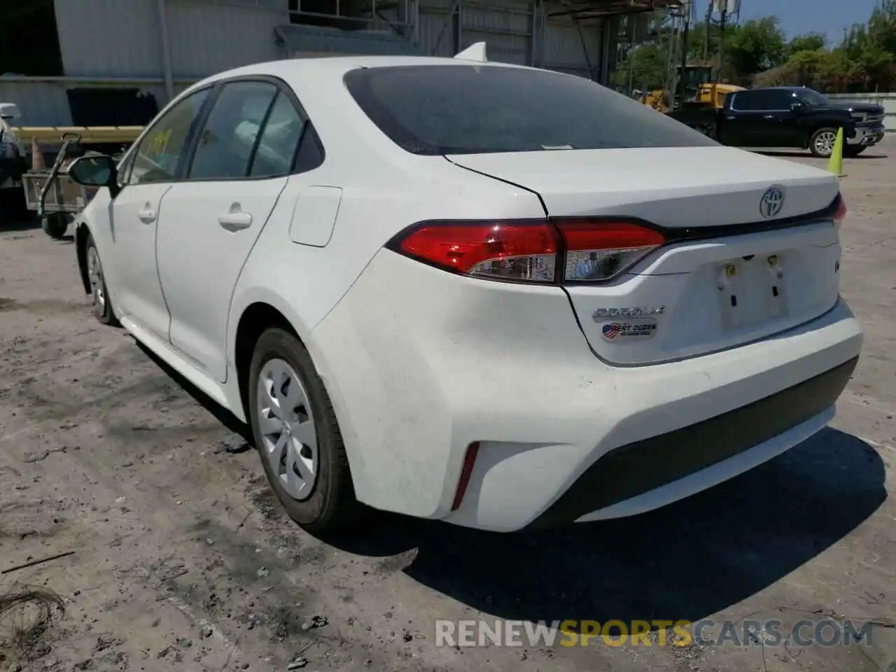 3 Photograph of a damaged car JTDDPRAE5LJ058082 TOYOTA COROLLA 2020