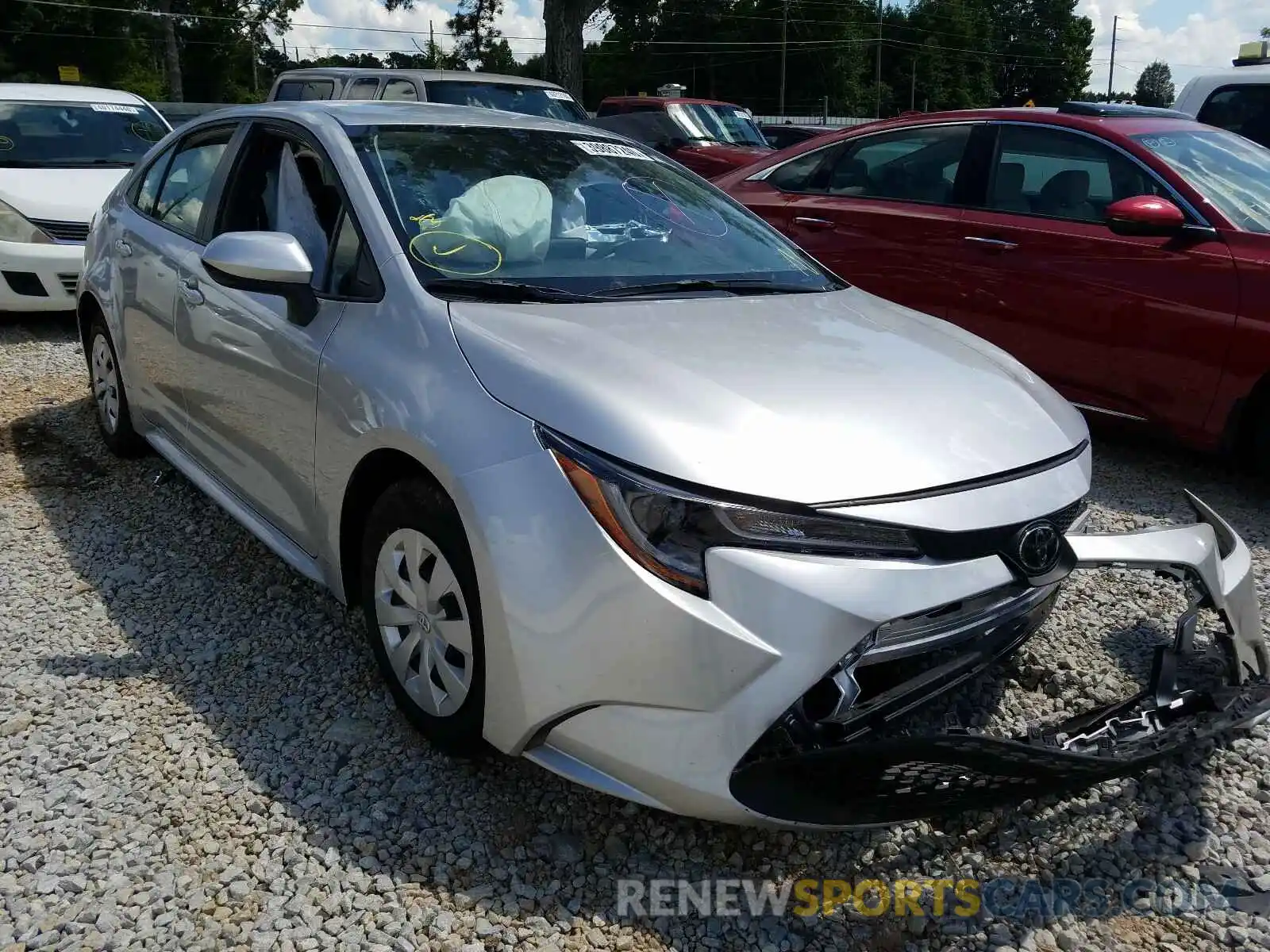 1 Photograph of a damaged car JTDDPRAE5LJ058471 TOYOTA COROLLA 2020