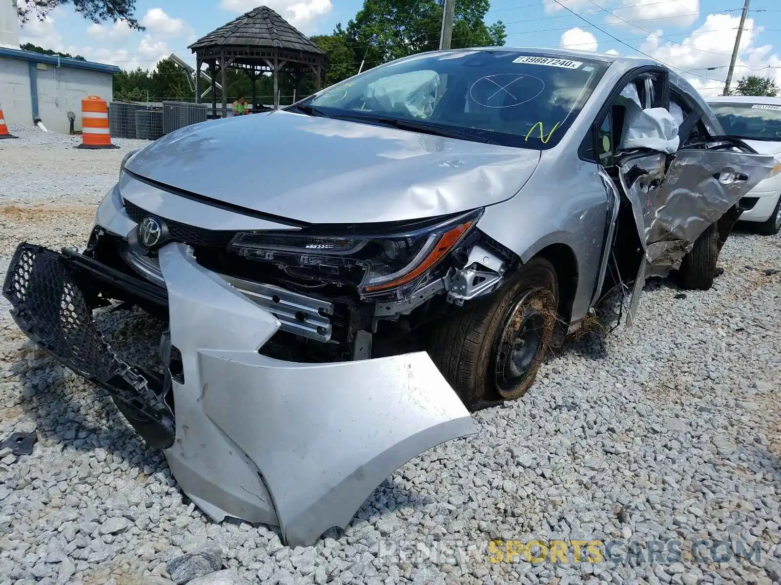 2 Photograph of a damaged car JTDDPRAE5LJ058471 TOYOTA COROLLA 2020