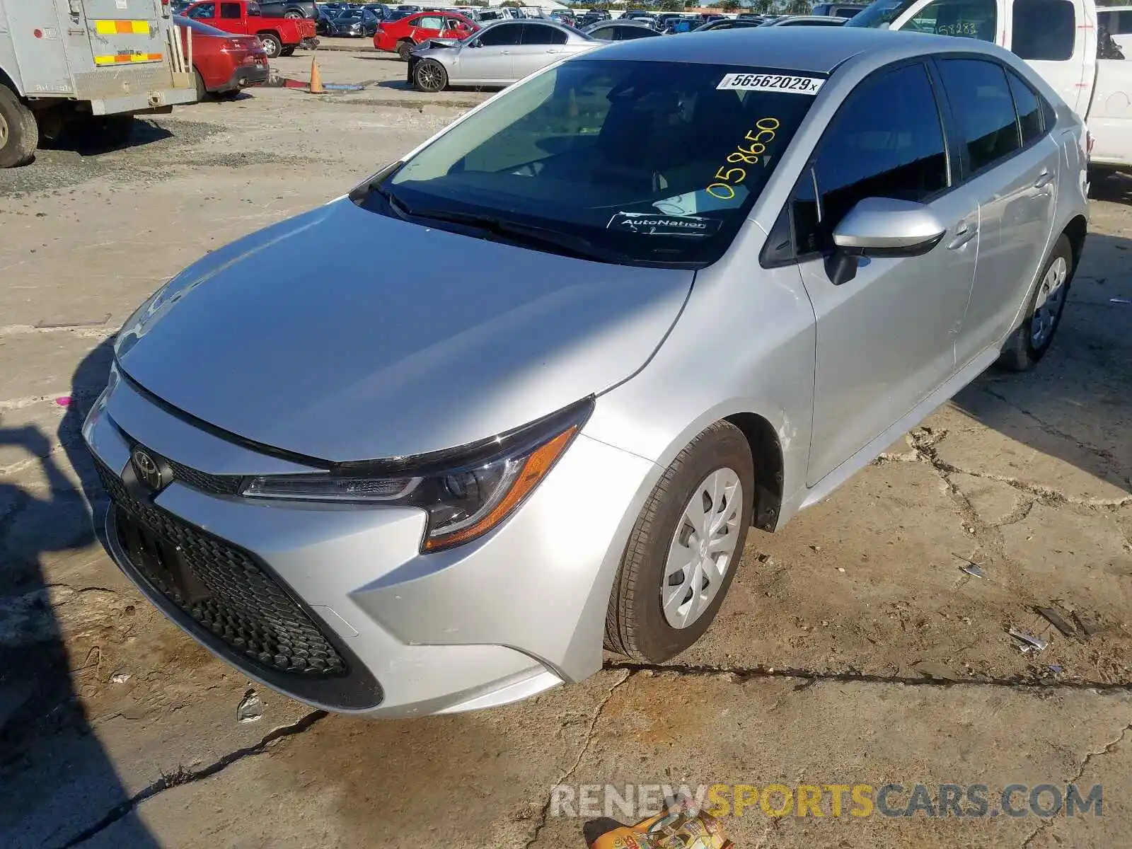 2 Photograph of a damaged car JTDDPRAE5LJ058650 TOYOTA COROLLA 2020