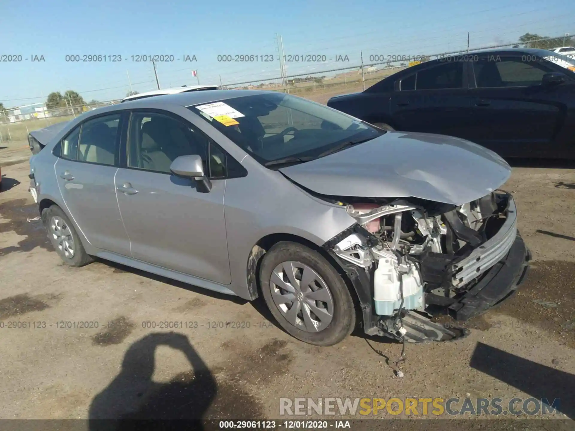 1 Photograph of a damaged car JTDDPRAE5LJ063931 TOYOTA COROLLA 2020