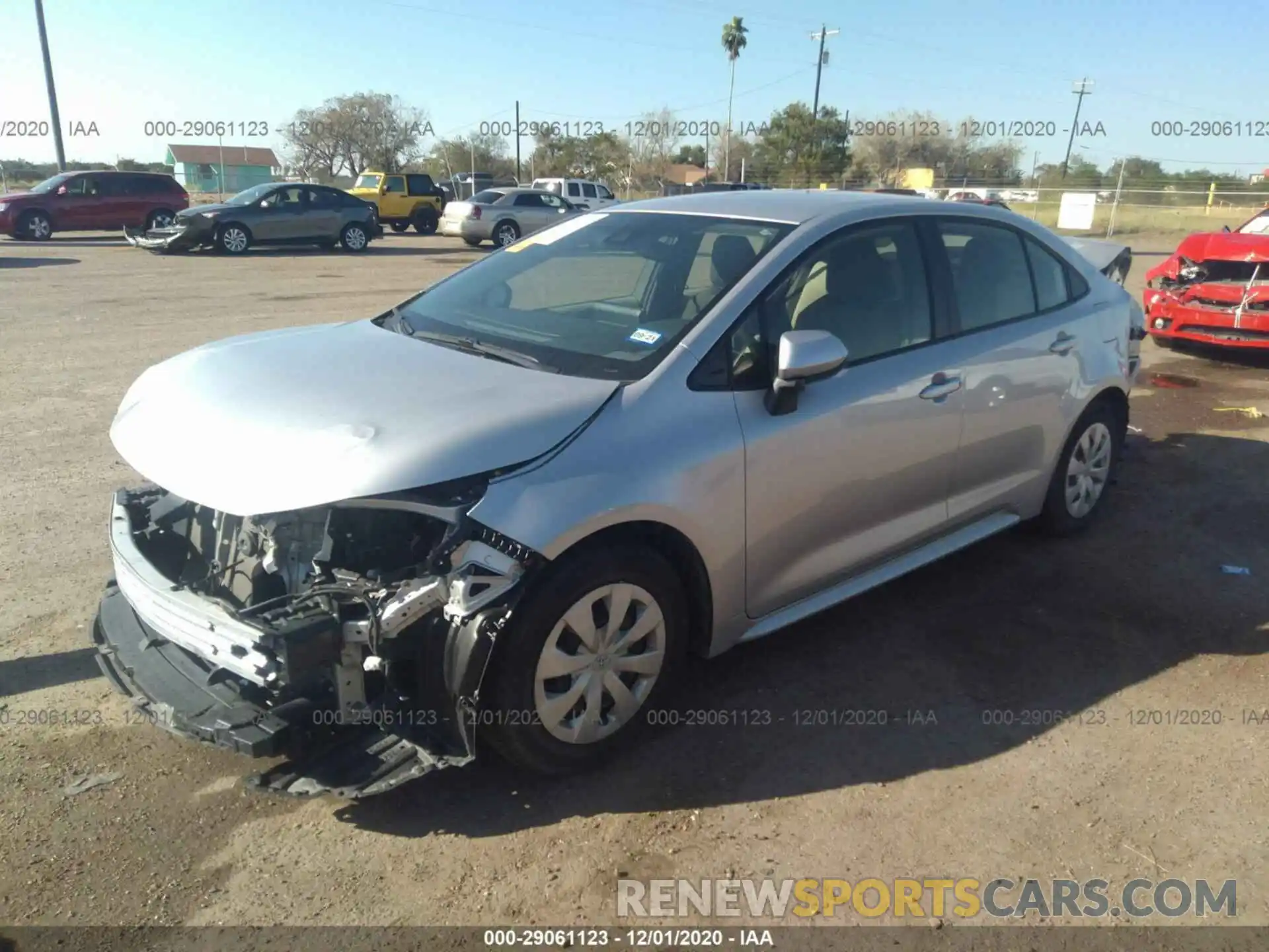 2 Photograph of a damaged car JTDDPRAE5LJ063931 TOYOTA COROLLA 2020