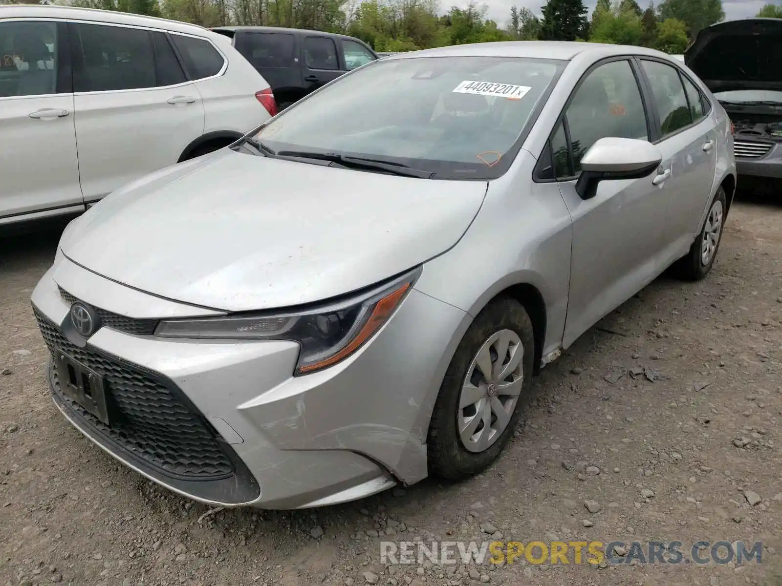 2 Photograph of a damaged car JTDDPRAE5LJ084195 TOYOTA COROLLA 2020