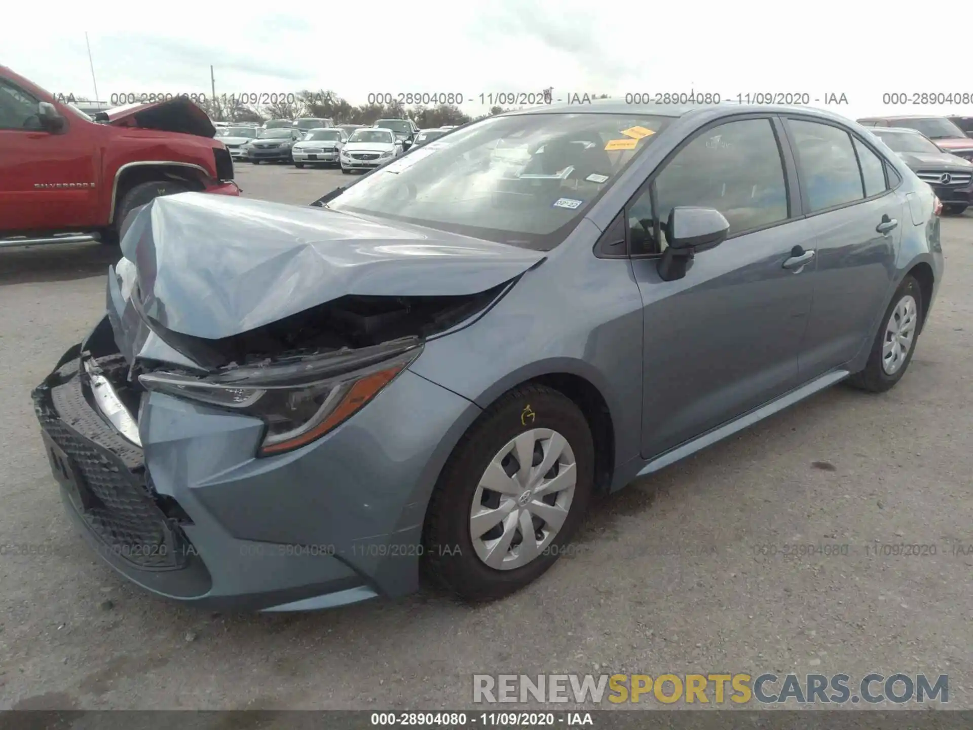 2 Photograph of a damaged car JTDDPRAE5LJ100329 TOYOTA COROLLA 2020