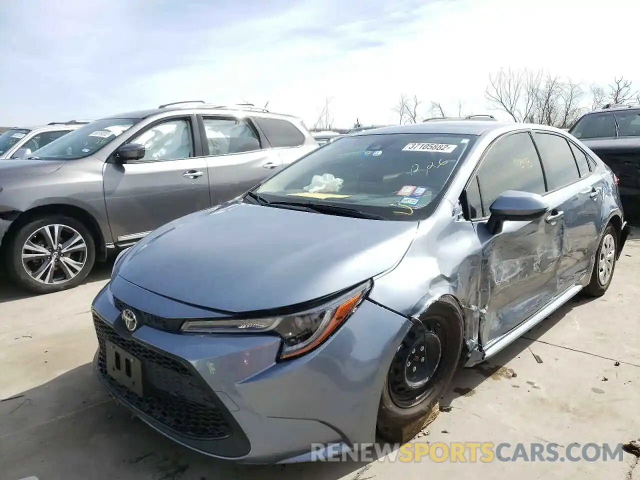 2 Photograph of a damaged car JTDDPRAE5LJ101951 TOYOTA COROLLA 2020