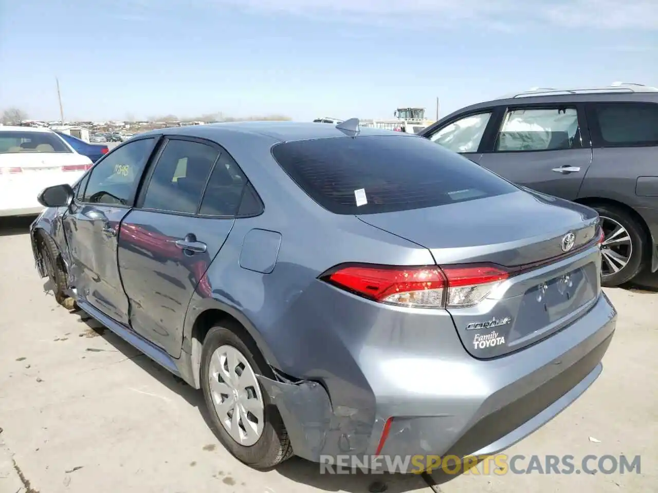 3 Photograph of a damaged car JTDDPRAE5LJ101951 TOYOTA COROLLA 2020