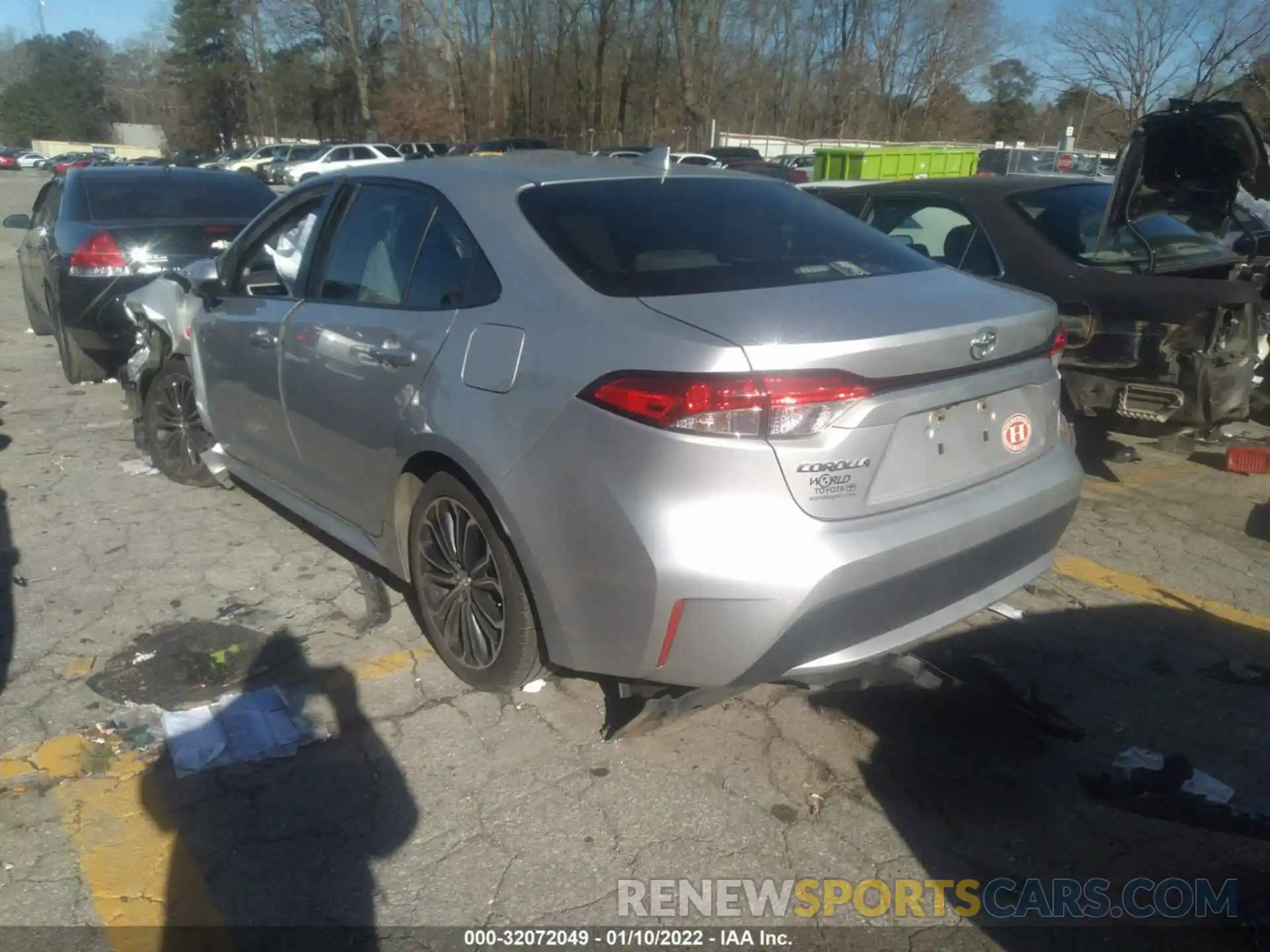 3 Photograph of a damaged car JTDDPRAE5LJ107491 TOYOTA COROLLA 2020