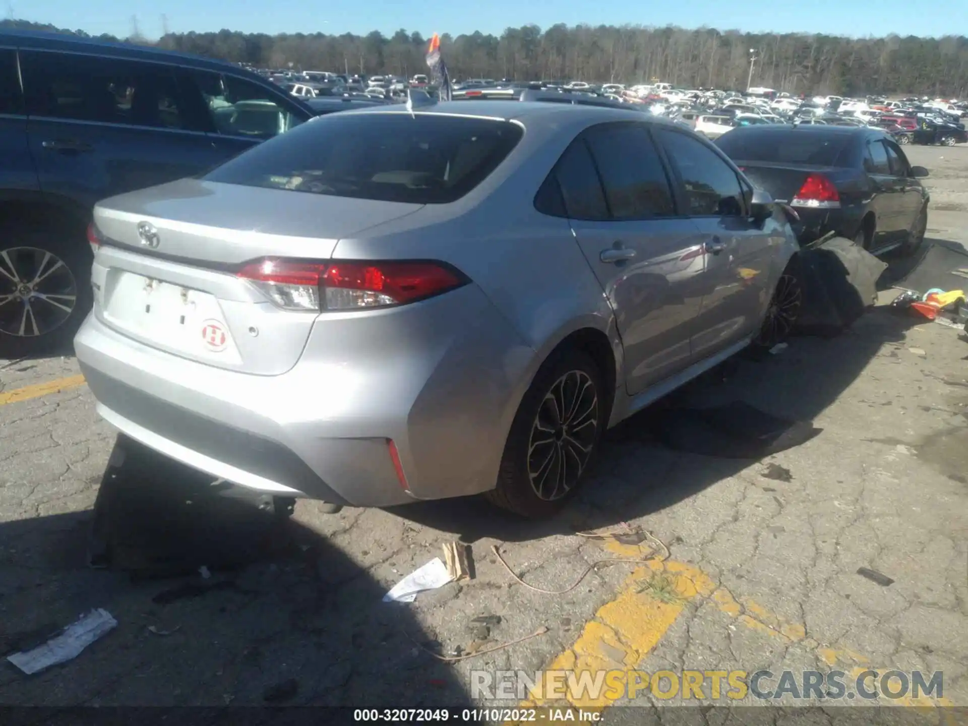 4 Photograph of a damaged car JTDDPRAE5LJ107491 TOYOTA COROLLA 2020