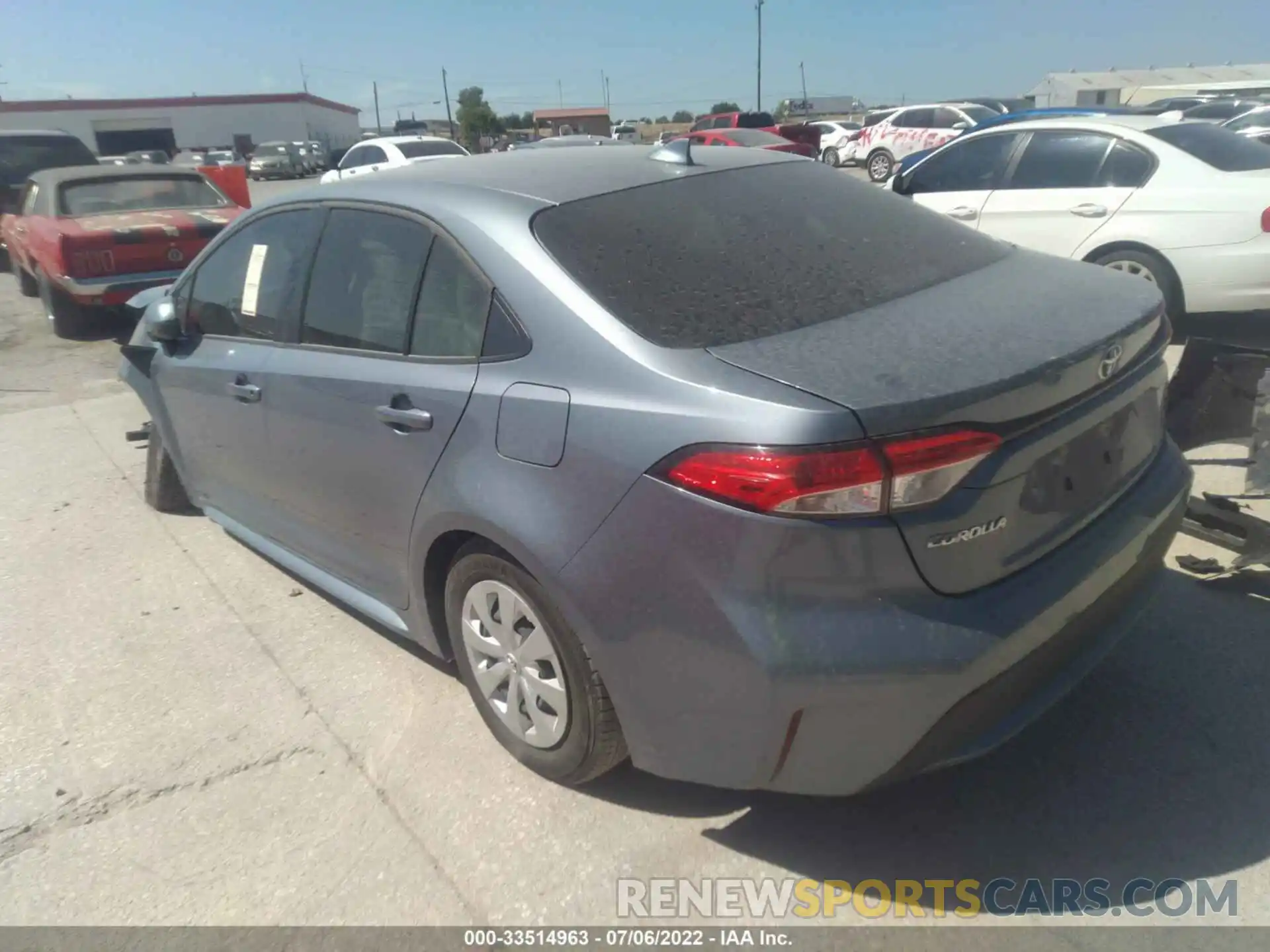 3 Photograph of a damaged car JTDDPRAE5LJ113713 TOYOTA COROLLA 2020