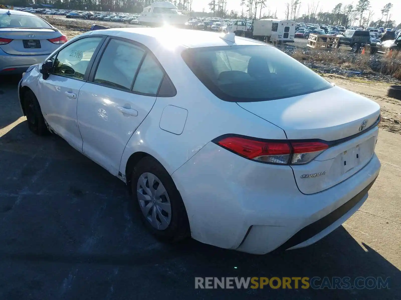 3 Photograph of a damaged car JTDDPRAE6LJ002569 TOYOTA COROLLA 2020