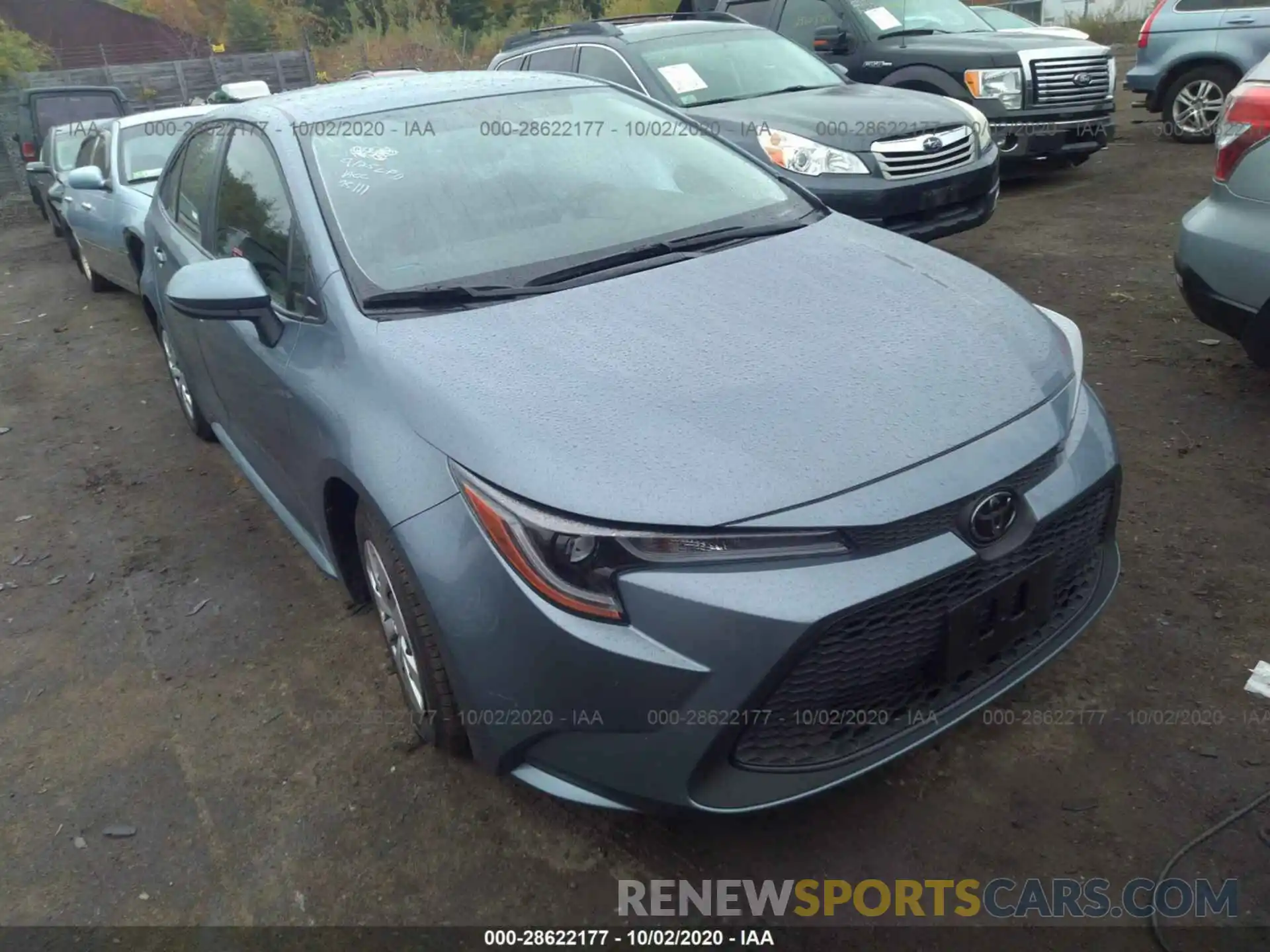 1 Photograph of a damaged car JTDDPRAE6LJ007903 TOYOTA COROLLA 2020