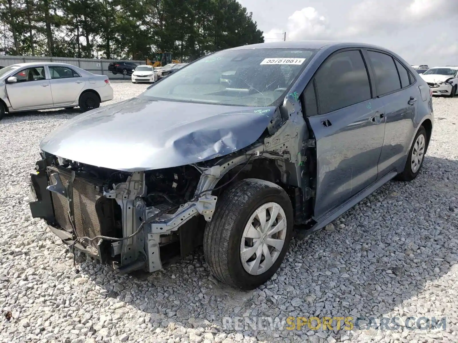 2 Photograph of a damaged car JTDDPRAE6LJ010672 TOYOTA COROLLA 2020