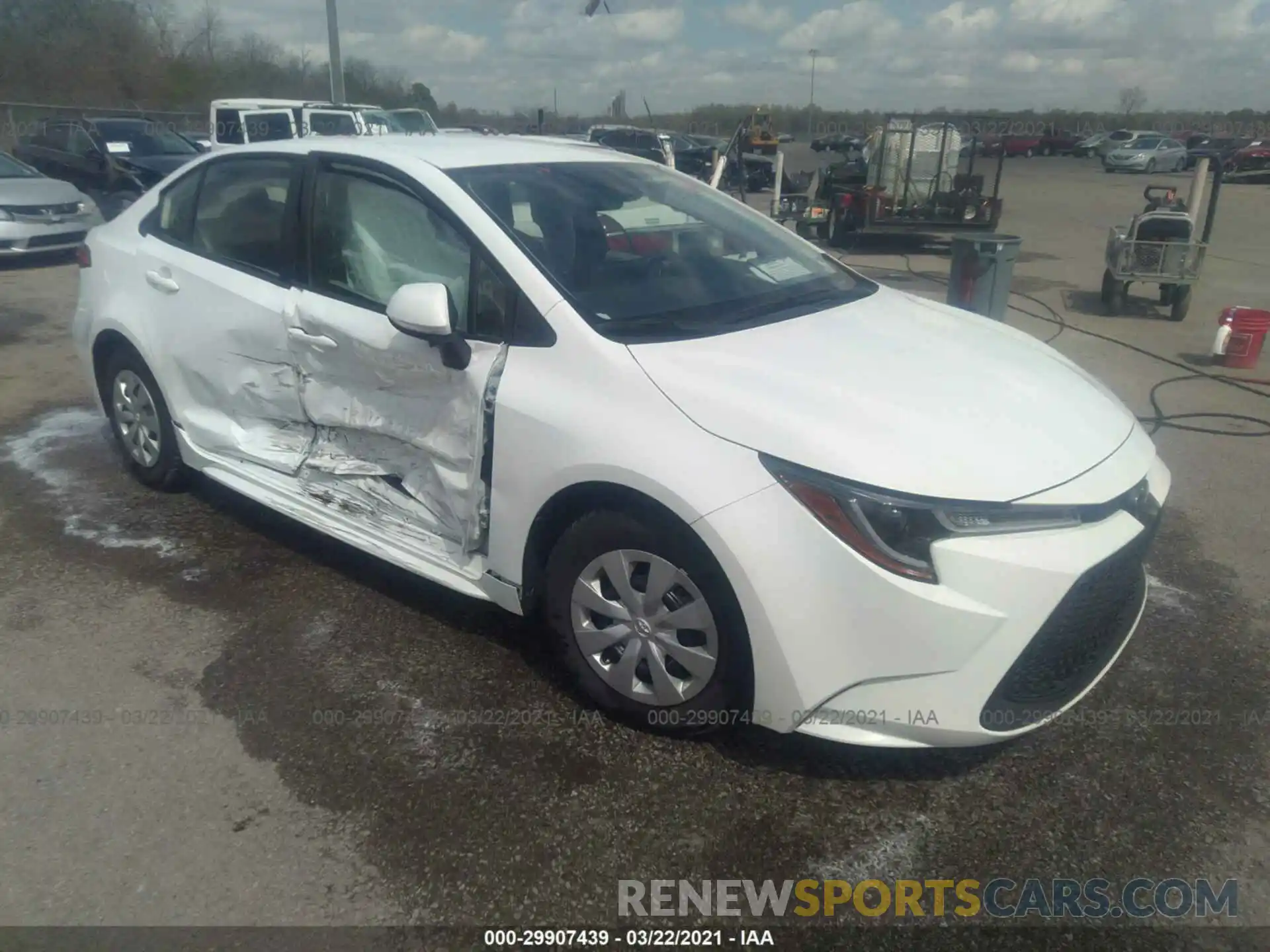 1 Photograph of a damaged car JTDDPRAE6LJ016830 TOYOTA COROLLA 2020