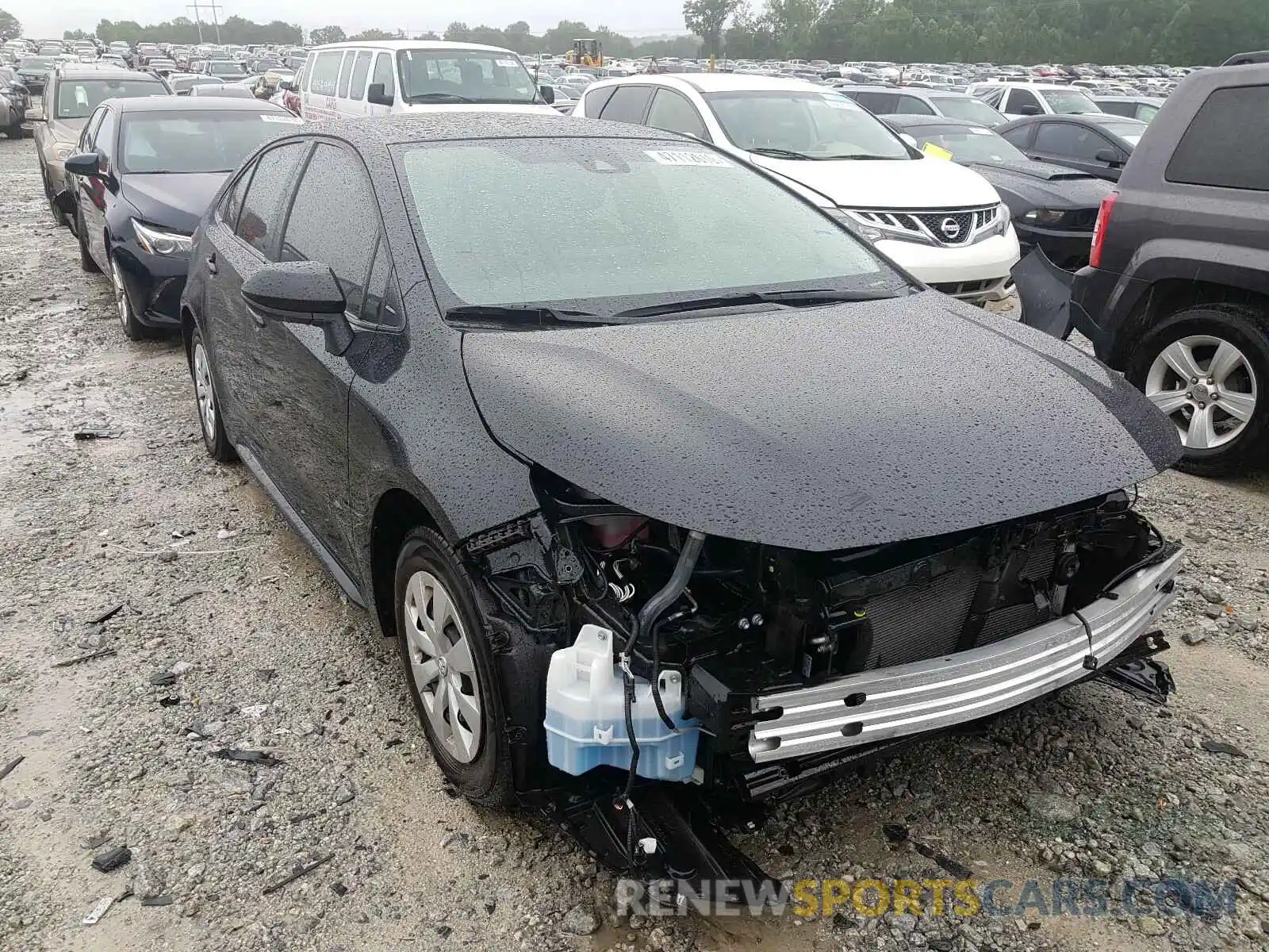 1 Photograph of a damaged car JTDDPRAE6LJ017072 TOYOTA COROLLA 2020