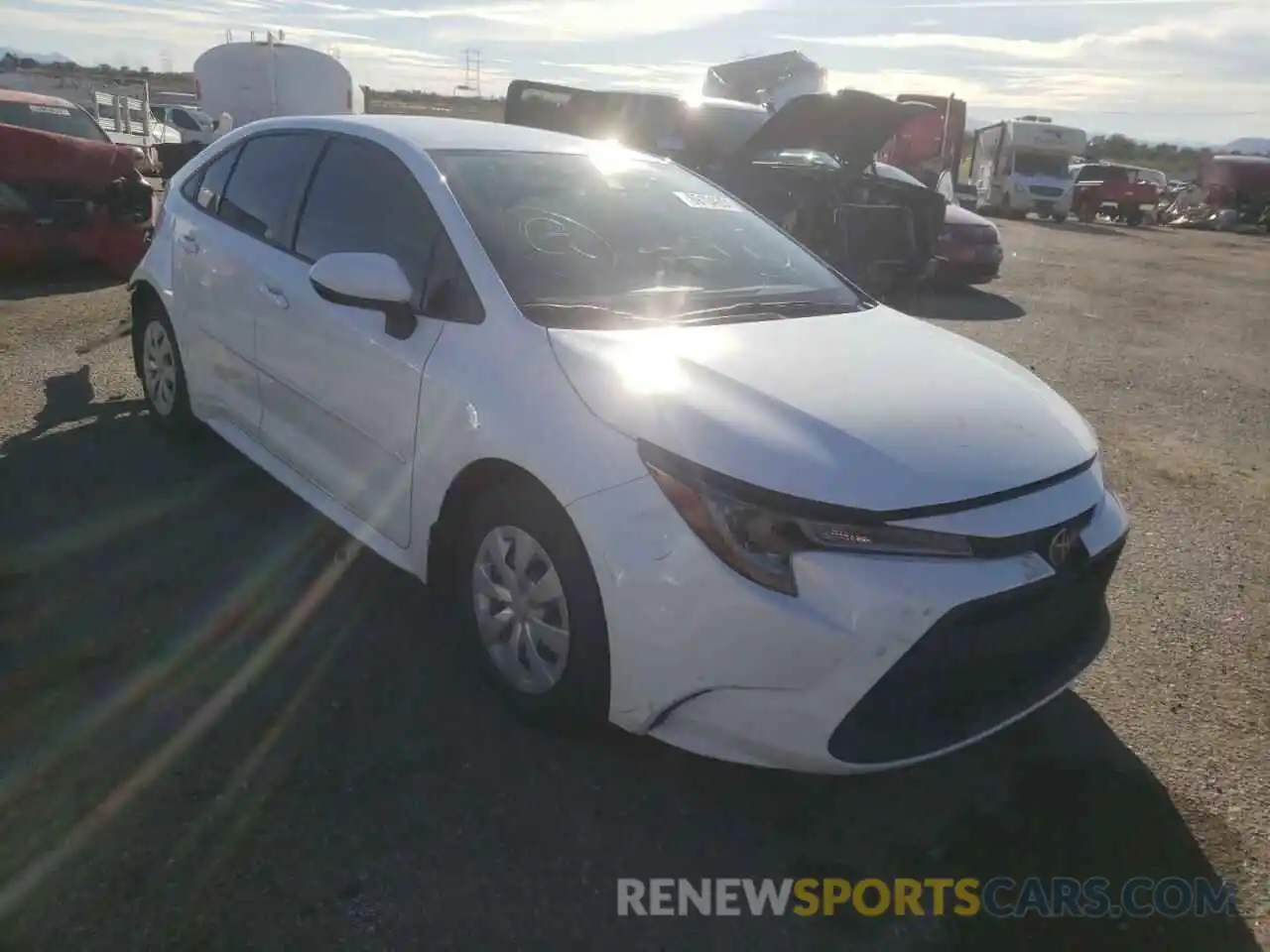 1 Photograph of a damaged car JTDDPRAE6LJ050167 TOYOTA COROLLA 2020