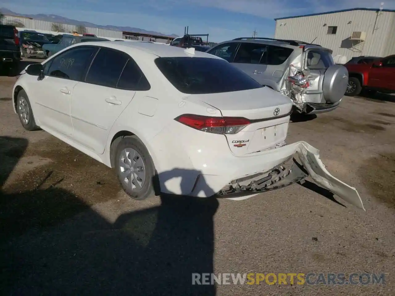 3 Photograph of a damaged car JTDDPRAE6LJ050167 TOYOTA COROLLA 2020