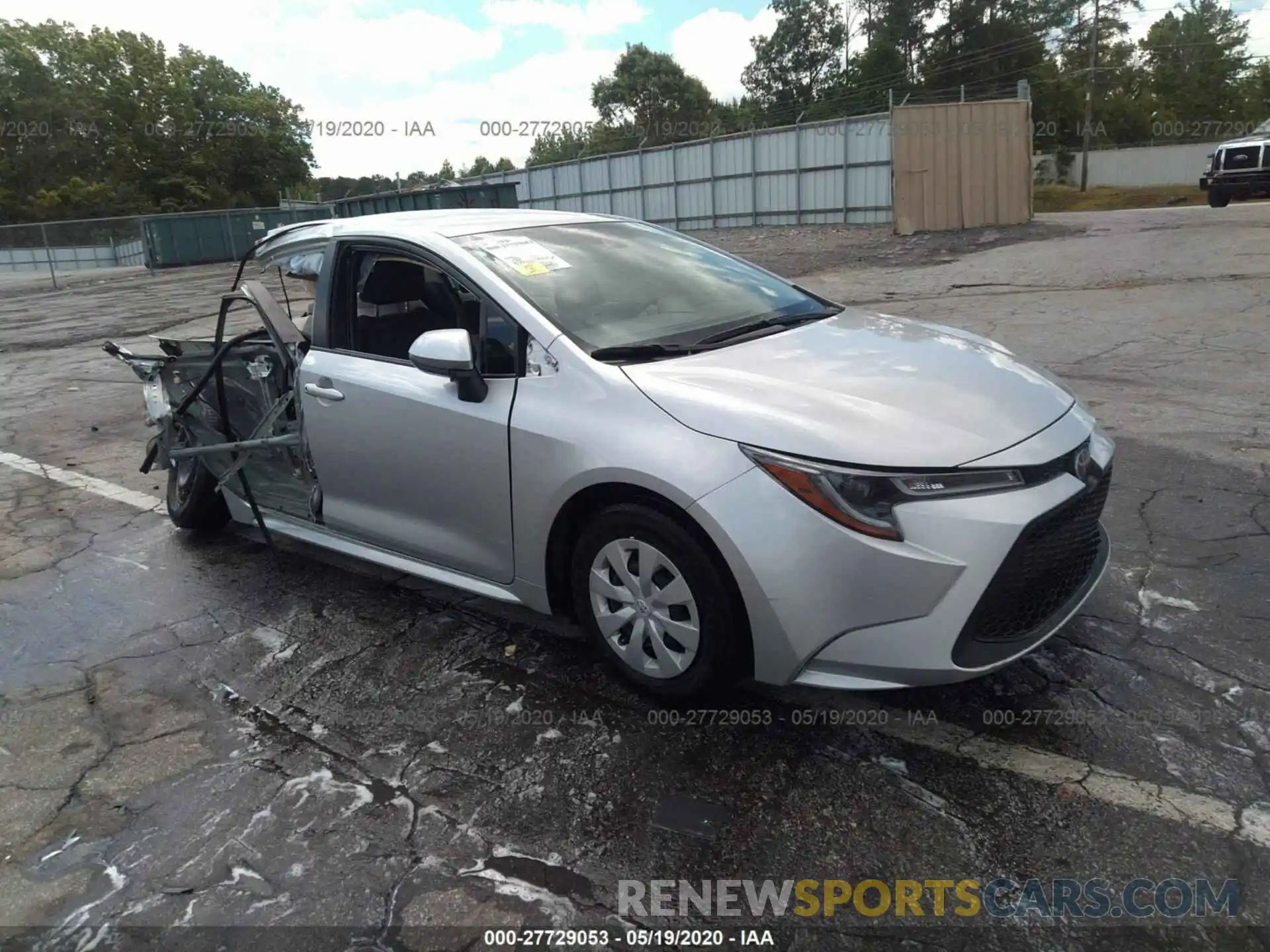 1 Photograph of a damaged car JTDDPRAE6LJ066322 TOYOTA COROLLA 2020