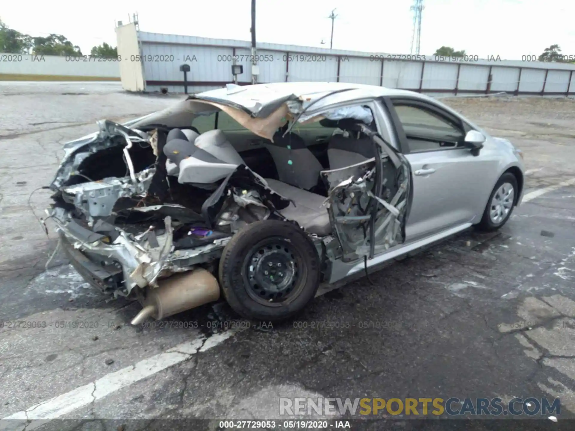 4 Photograph of a damaged car JTDDPRAE6LJ066322 TOYOTA COROLLA 2020