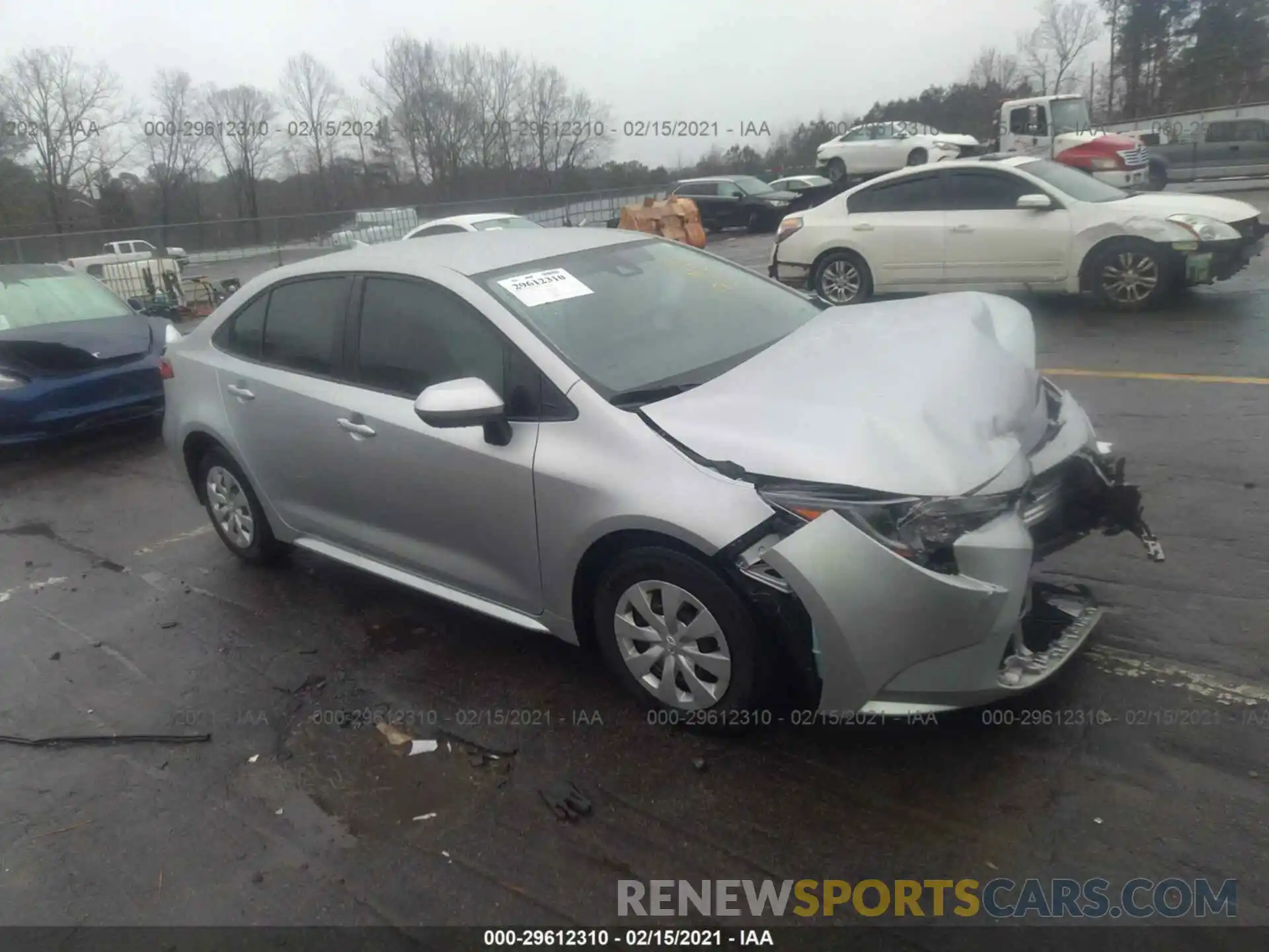 1 Photograph of a damaged car JTDDPRAE6LJ067275 TOYOTA COROLLA 2020