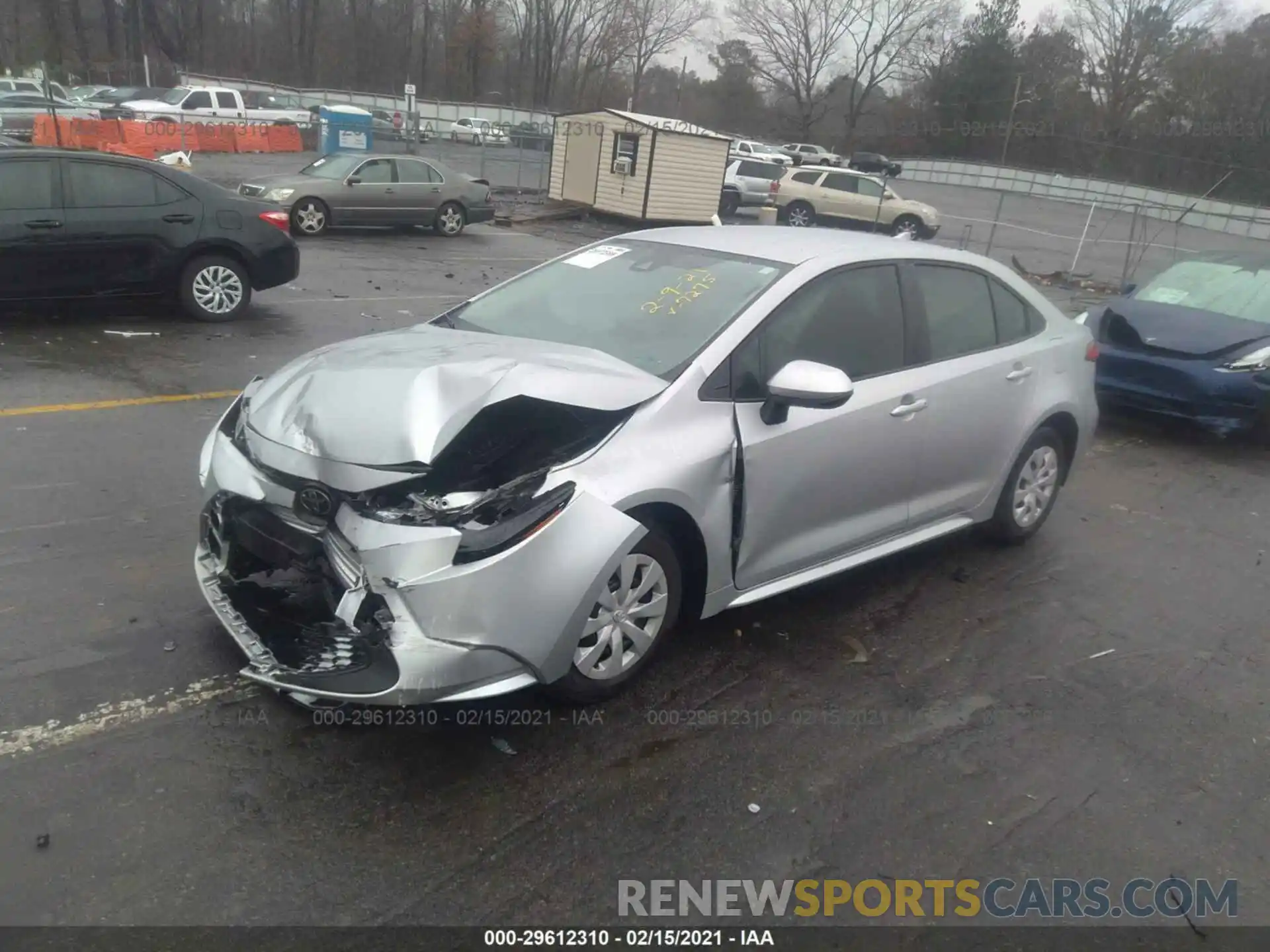 2 Photograph of a damaged car JTDDPRAE6LJ067275 TOYOTA COROLLA 2020