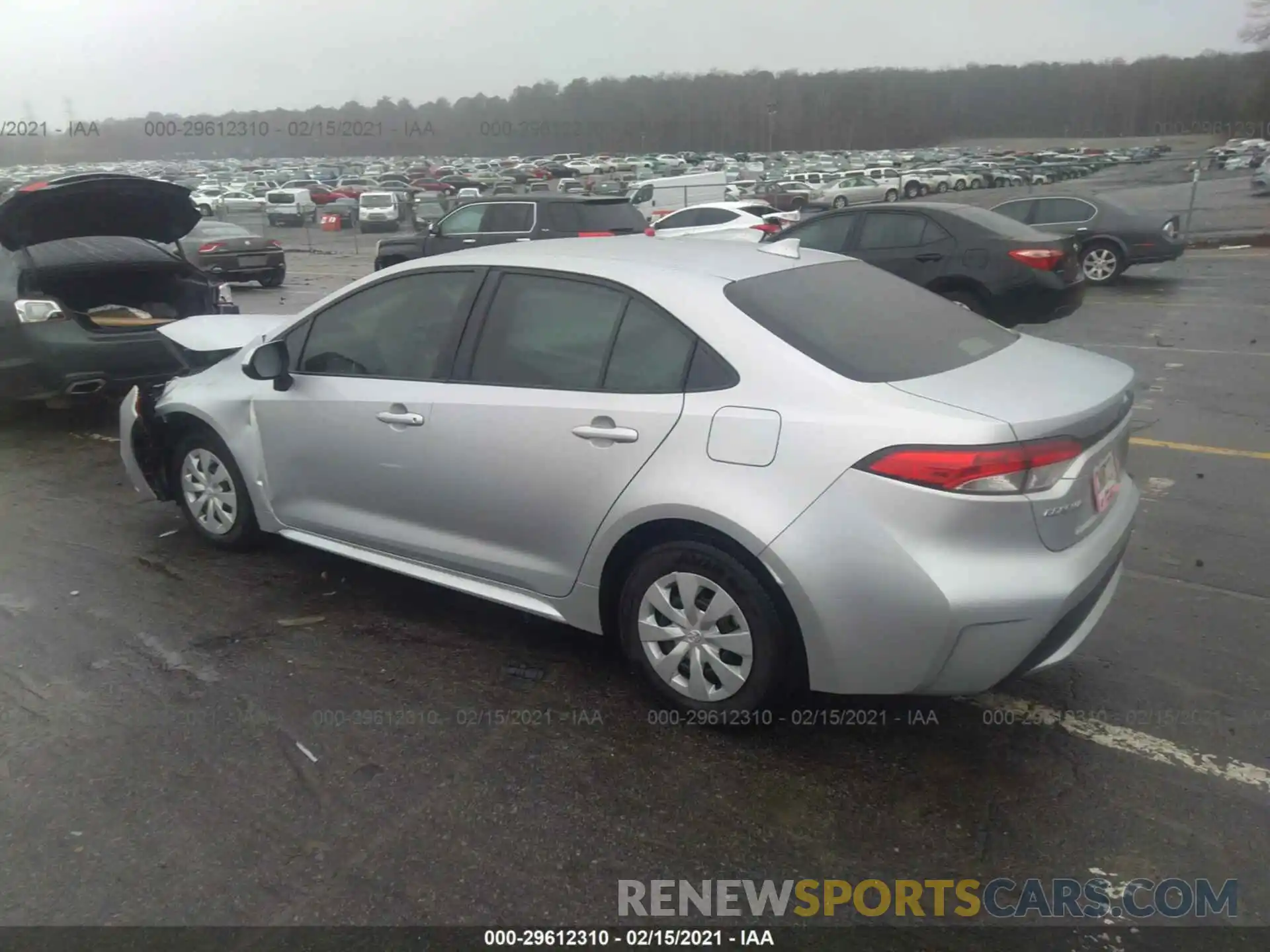 3 Photograph of a damaged car JTDDPRAE6LJ067275 TOYOTA COROLLA 2020