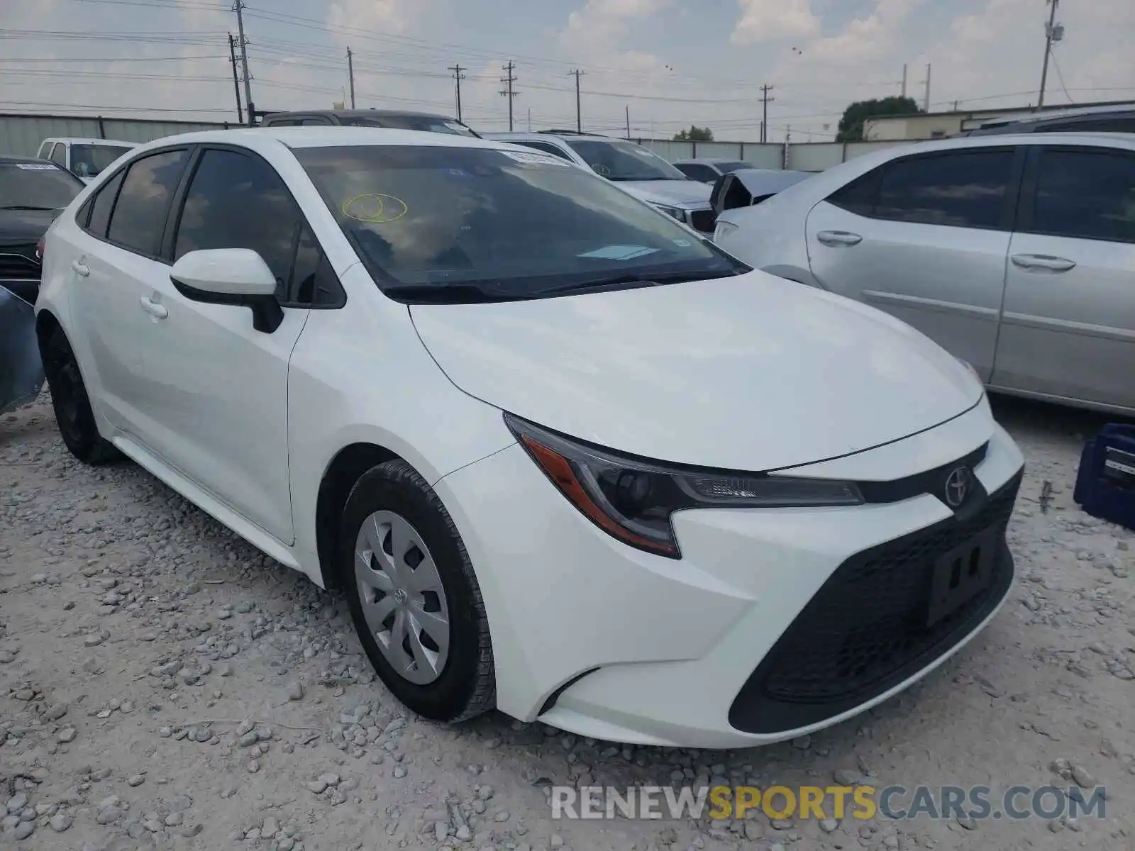 1 Photograph of a damaged car JTDDPRAE6LJ073898 TOYOTA COROLLA 2020