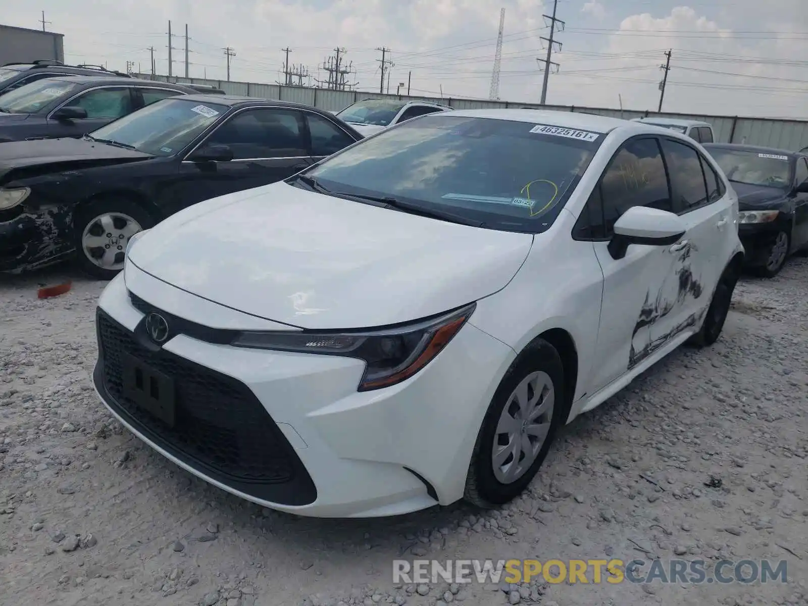 2 Photograph of a damaged car JTDDPRAE6LJ073898 TOYOTA COROLLA 2020