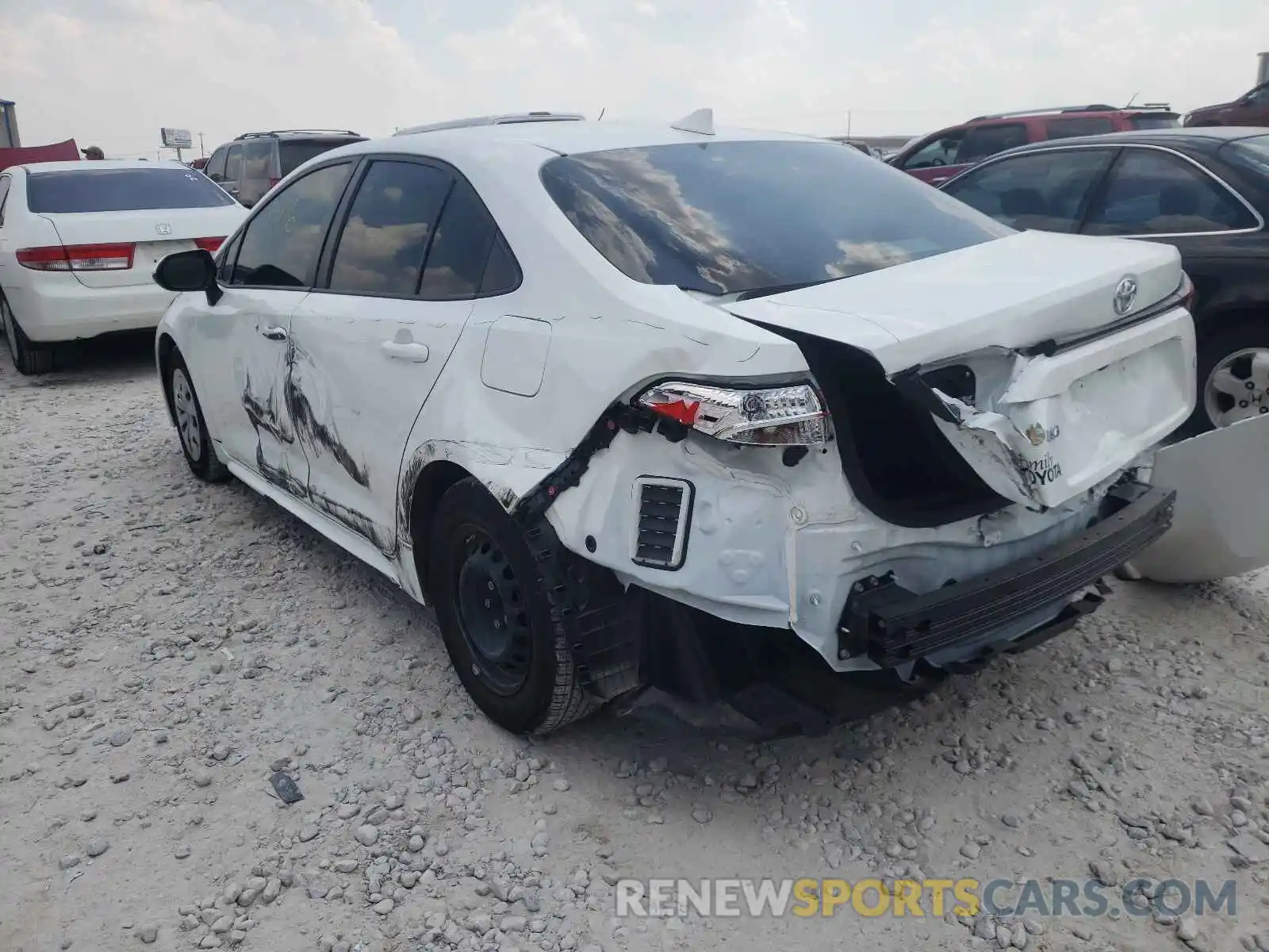 3 Photograph of a damaged car JTDDPRAE6LJ073898 TOYOTA COROLLA 2020