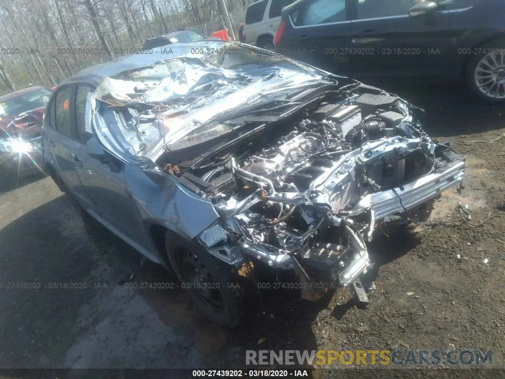 1 Photograph of a damaged car JTDDPRAE6LJ082116 TOYOTA COROLLA 2020
