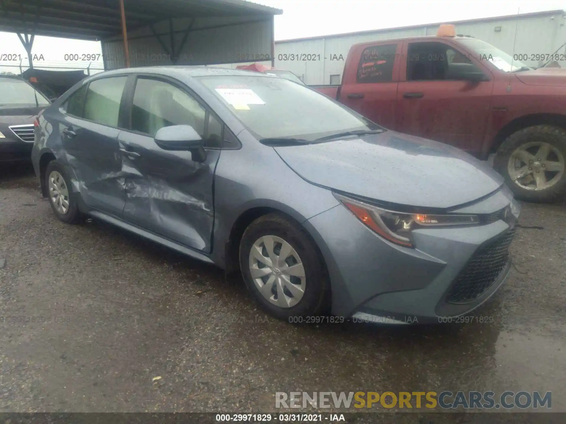 1 Photograph of a damaged car JTDDPRAE6LJ114403 TOYOTA COROLLA 2020