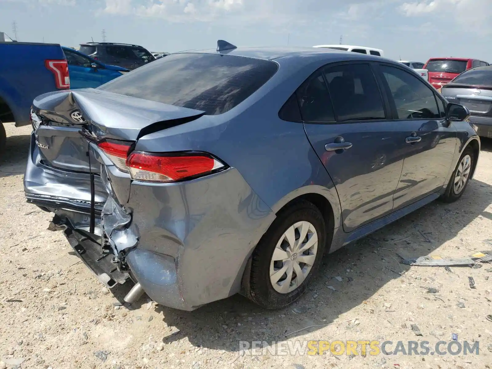 4 Photograph of a damaged car JTDDPRAE6LJ114465 TOYOTA COROLLA 2020