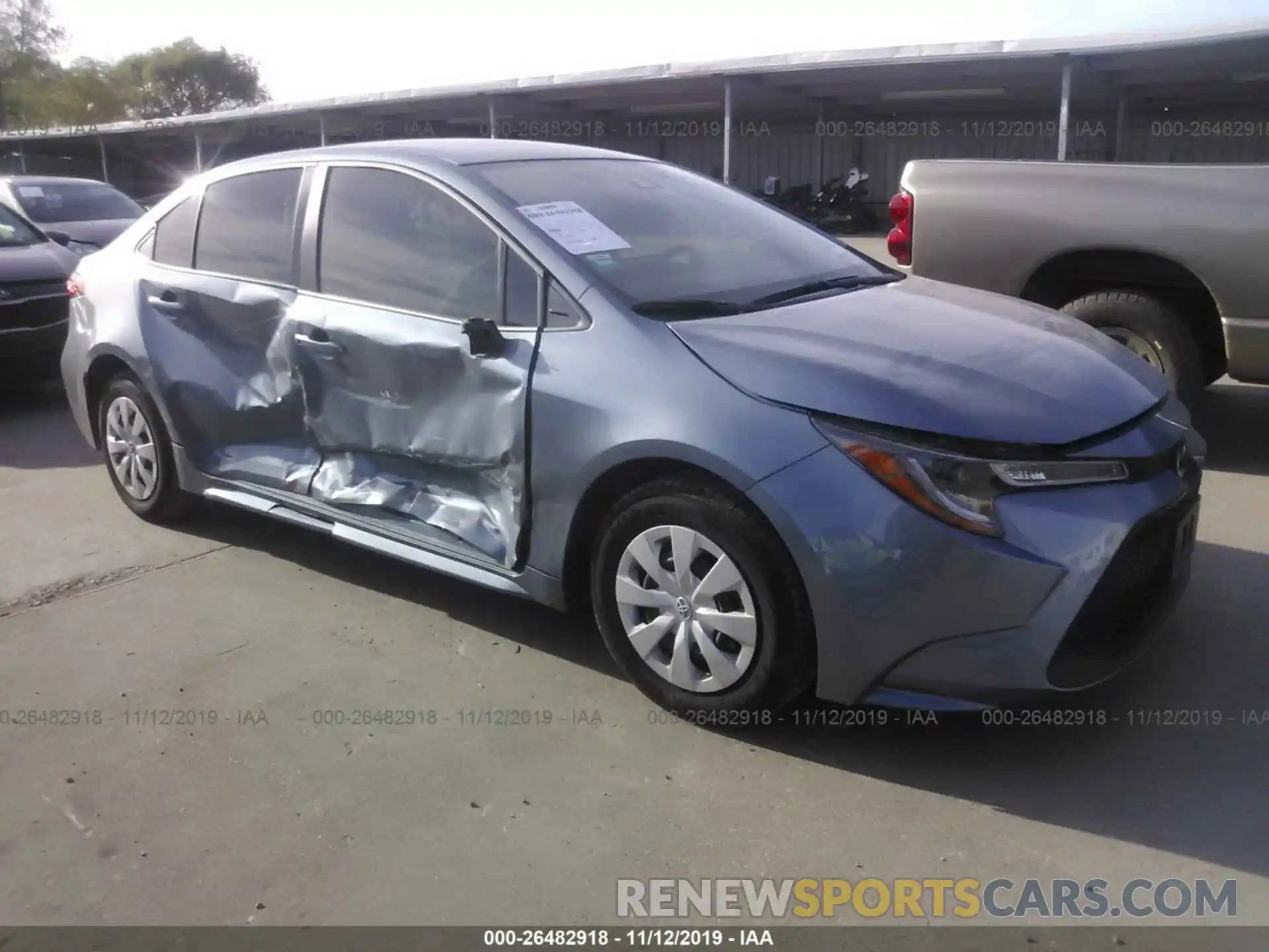 1 Photograph of a damaged car JTDDPRAE7LJ001754 TOYOTA COROLLA 2020