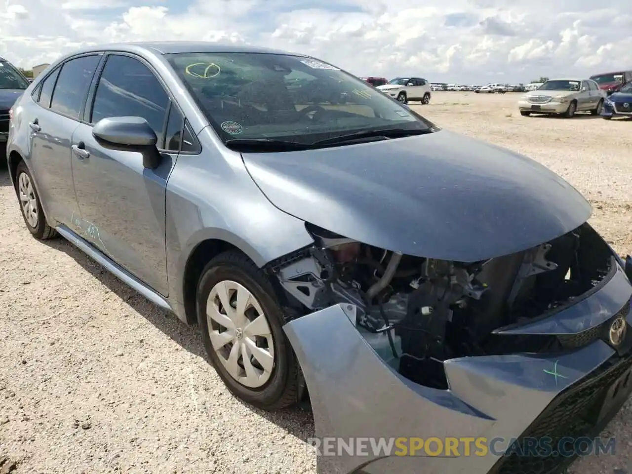 1 Photograph of a damaged car JTDDPRAE7LJ004718 TOYOTA COROLLA 2020