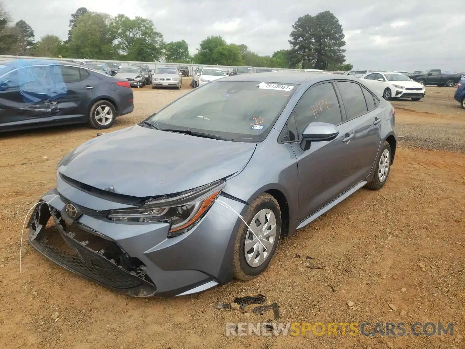 2 Photograph of a damaged car JTDDPRAE7LJ005576 TOYOTA COROLLA 2020