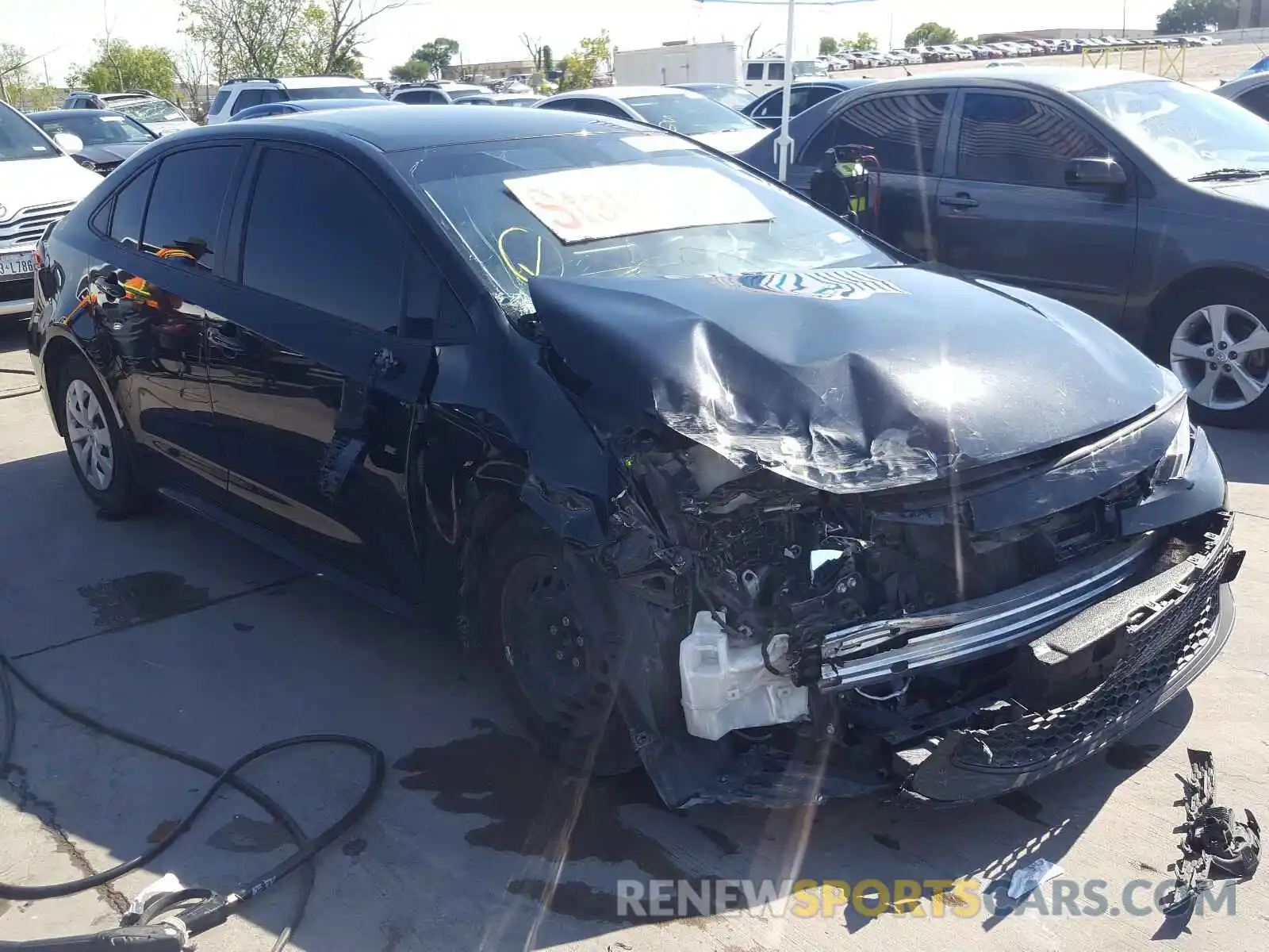 1 Photograph of a damaged car JTDDPRAE7LJ007506 TOYOTA COROLLA 2020