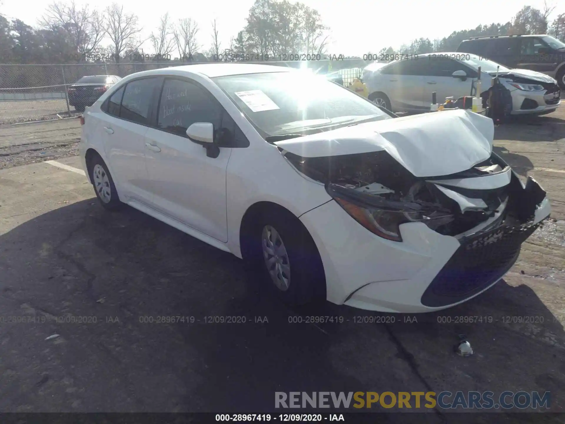 1 Photograph of a damaged car JTDDPRAE7LJ012432 TOYOTA COROLLA 2020