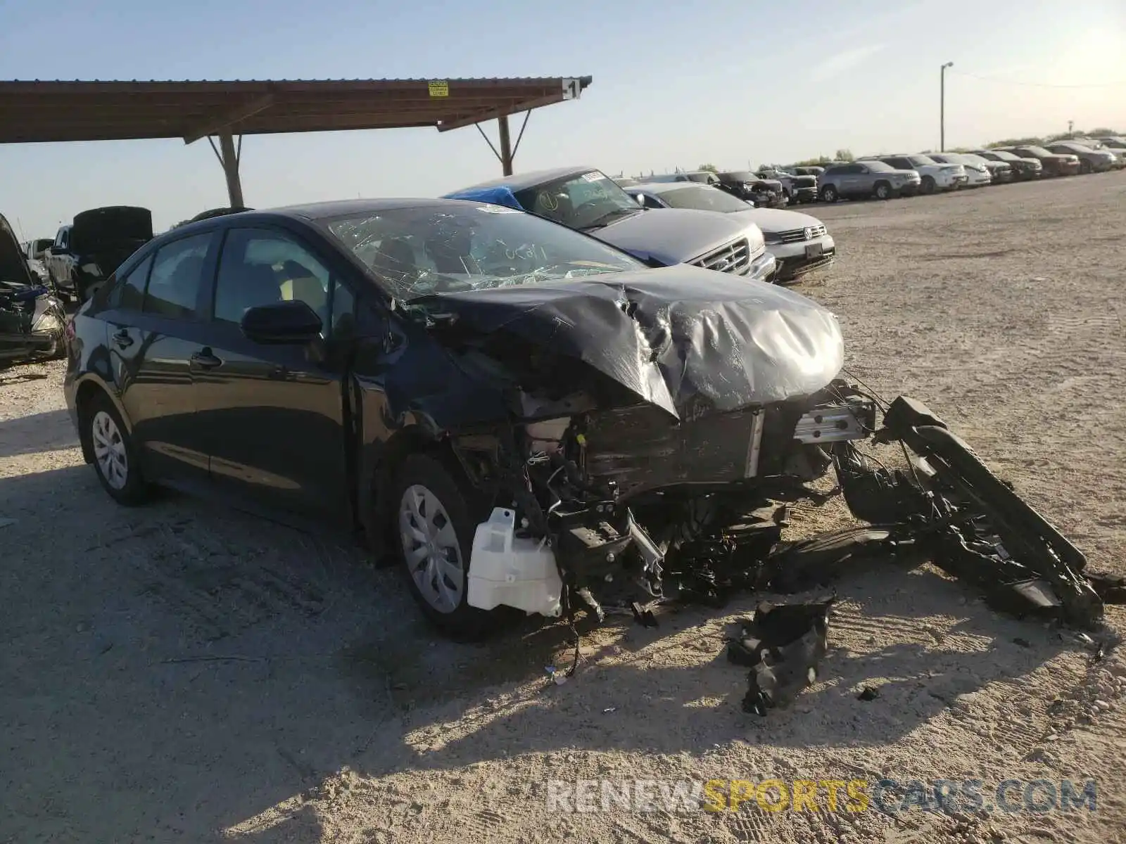 1 Photograph of a damaged car JTDDPRAE7LJ015993 TOYOTA COROLLA 2020