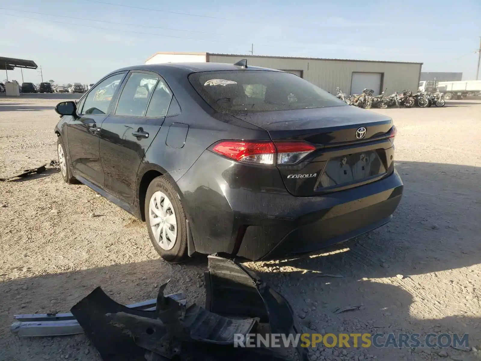 3 Photograph of a damaged car JTDDPRAE7LJ015993 TOYOTA COROLLA 2020