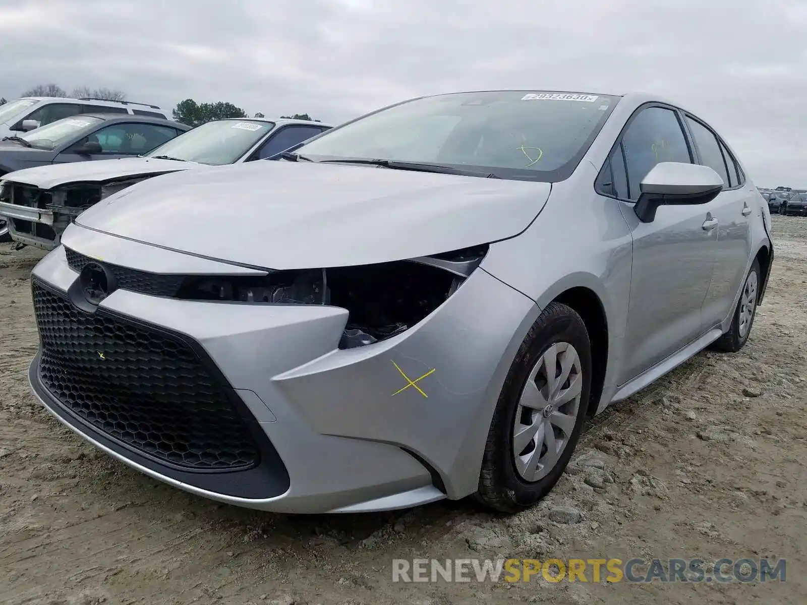 2 Photograph of a damaged car JTDDPRAE7LJ016352 TOYOTA COROLLA 2020