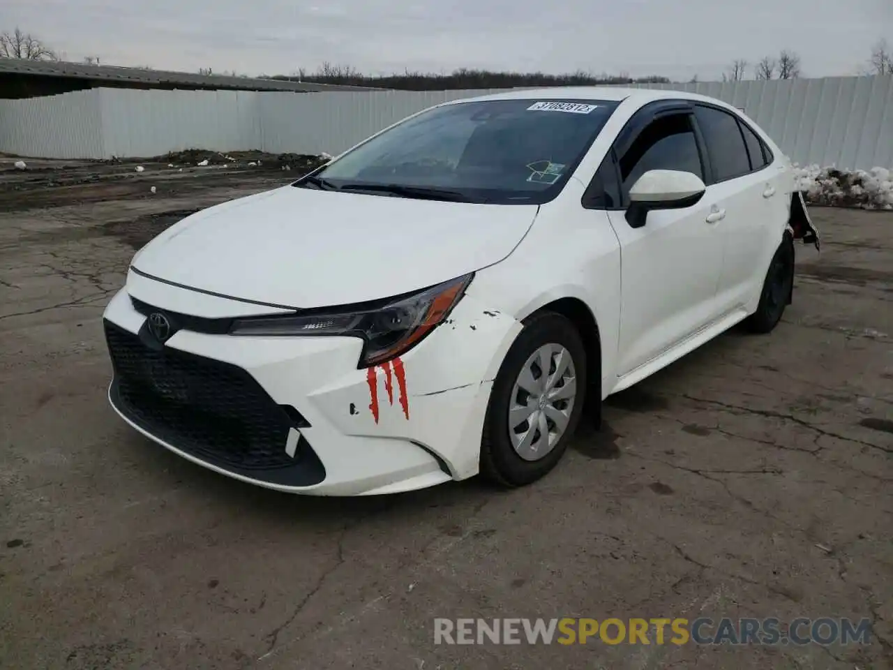 2 Photograph of a damaged car JTDDPRAE7LJ018411 TOYOTA COROLLA 2020