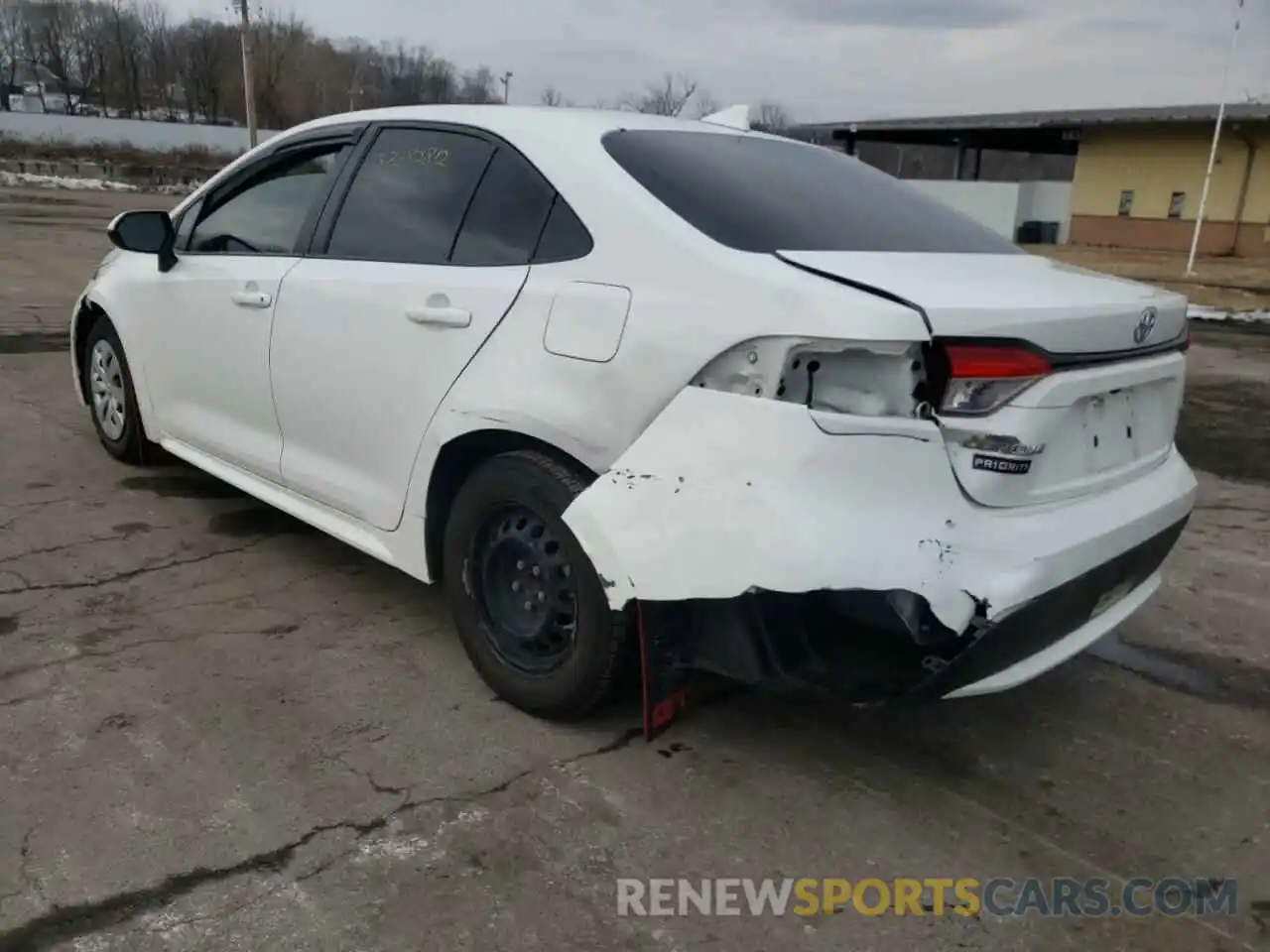 3 Photograph of a damaged car JTDDPRAE7LJ018411 TOYOTA COROLLA 2020