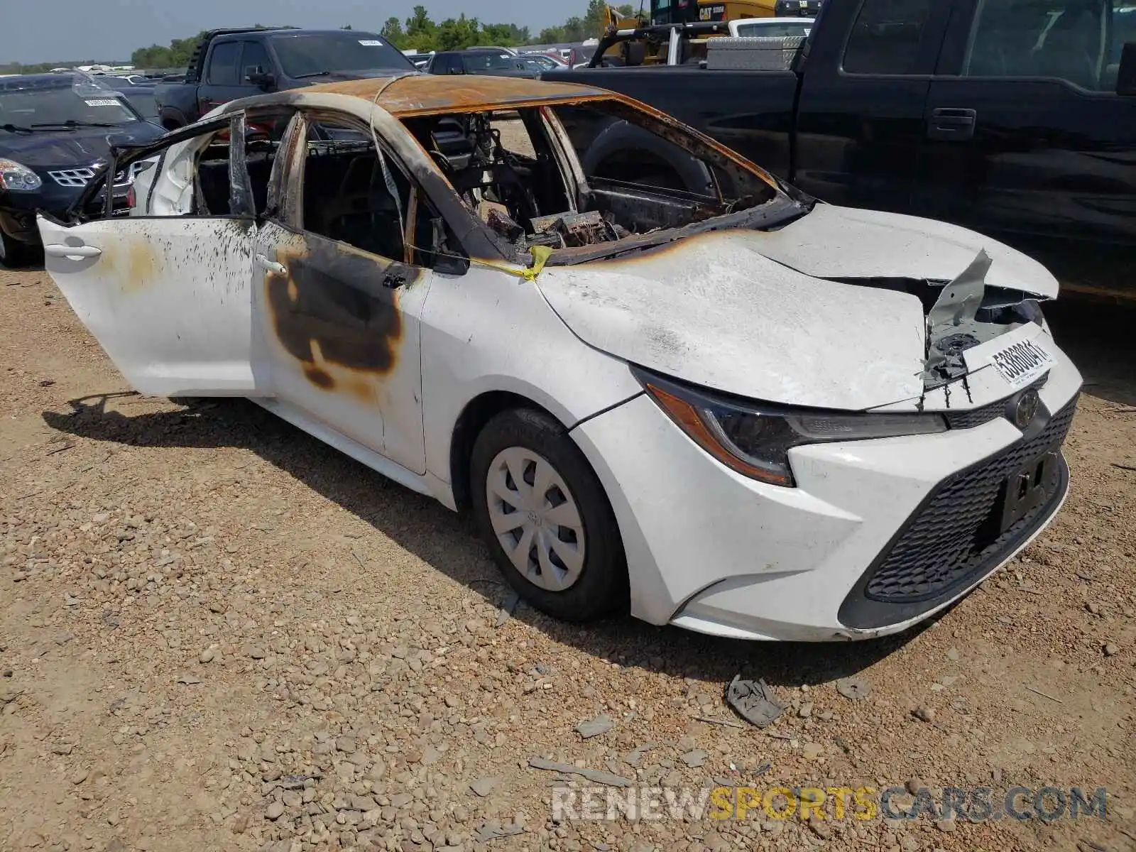 1 Photograph of a damaged car JTDDPRAE7LJ023253 TOYOTA COROLLA 2020