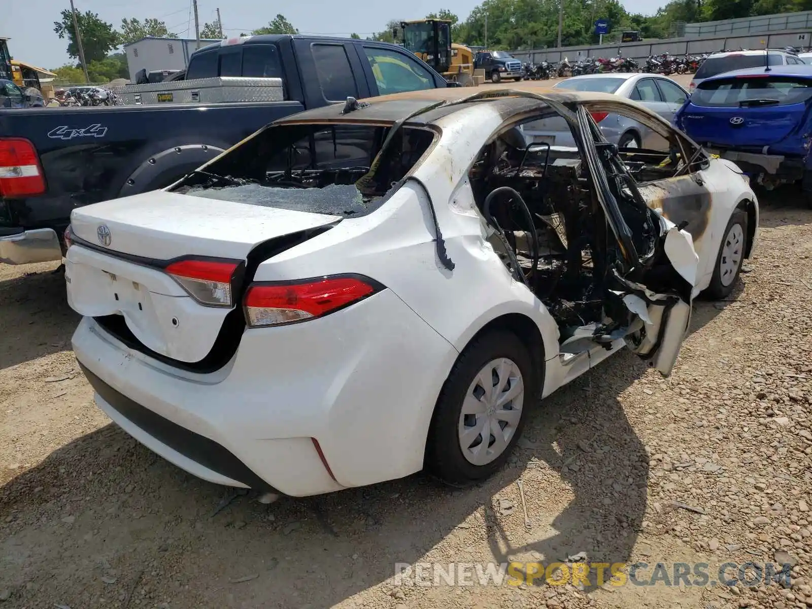 4 Photograph of a damaged car JTDDPRAE7LJ023253 TOYOTA COROLLA 2020