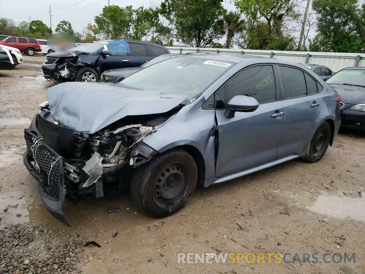 1 Photograph of a damaged car JTDDPRAE7LJ047701 TOYOTA COROLLA 2020